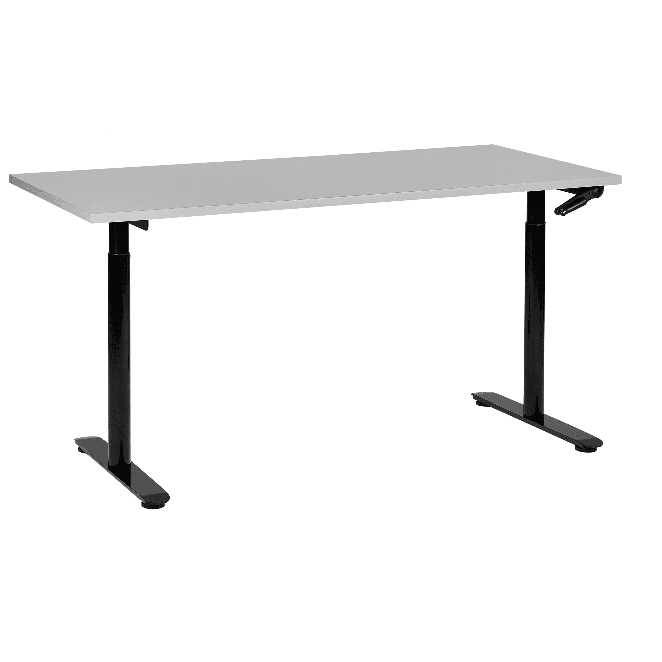 Manuaalisesti säädettävä työpöytä DESTINAS Harmaa/musta 160 cm 72 cm