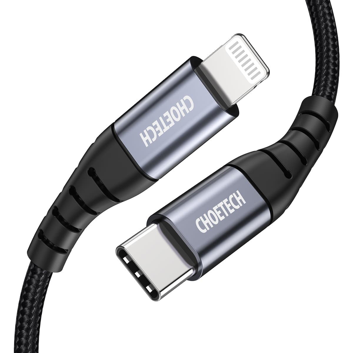 iPhone MFi USB-C - Lightning-kaapeli 480Mb/s 3A 2m musta