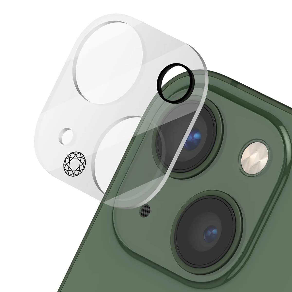 Kameran linssinsuoja iPhone 13 / 13 Mini -puhelimelle, 9H karkaistu lasi