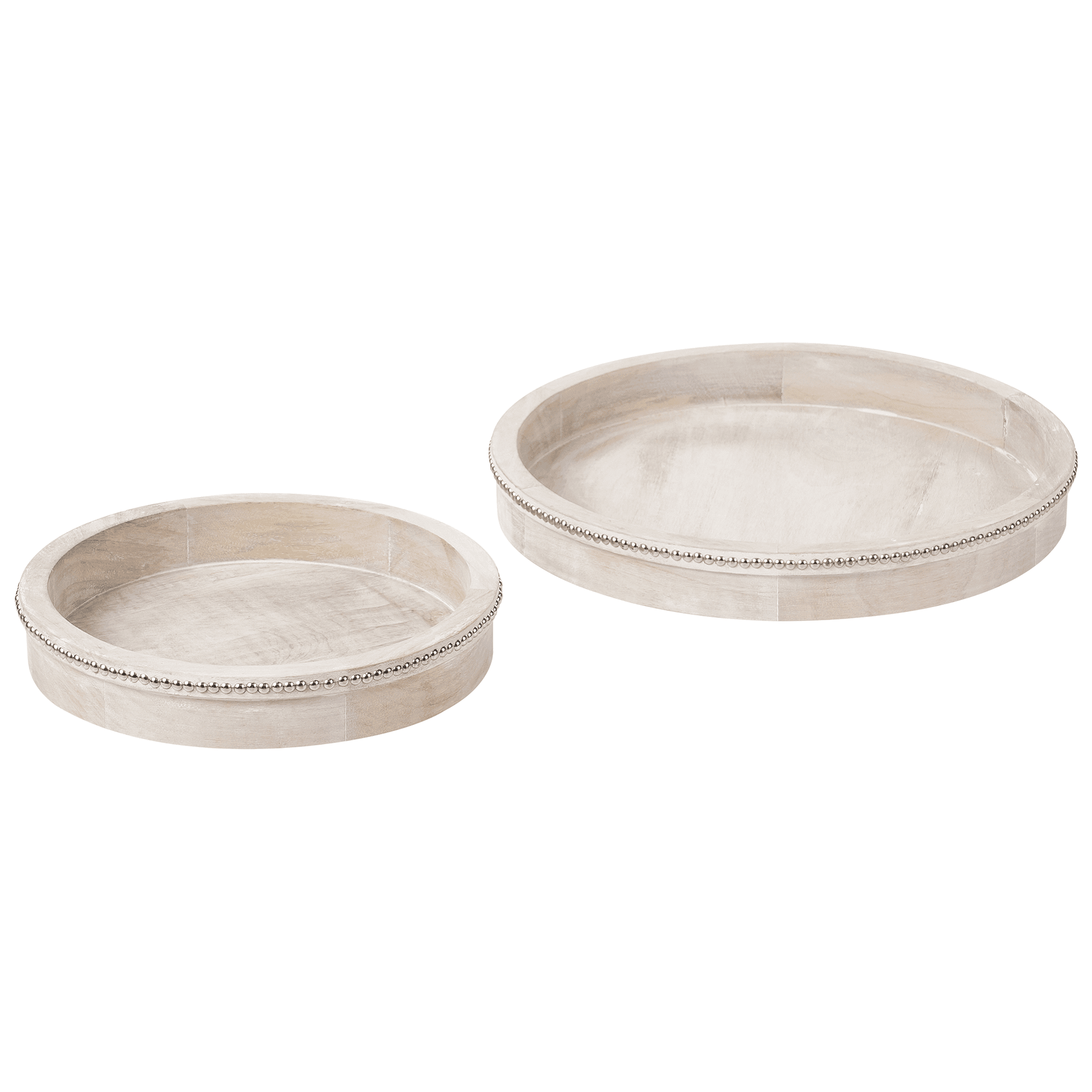 Tarjotinsetti 2 kpl MANSOURA mangopuu Vaaleanruskea