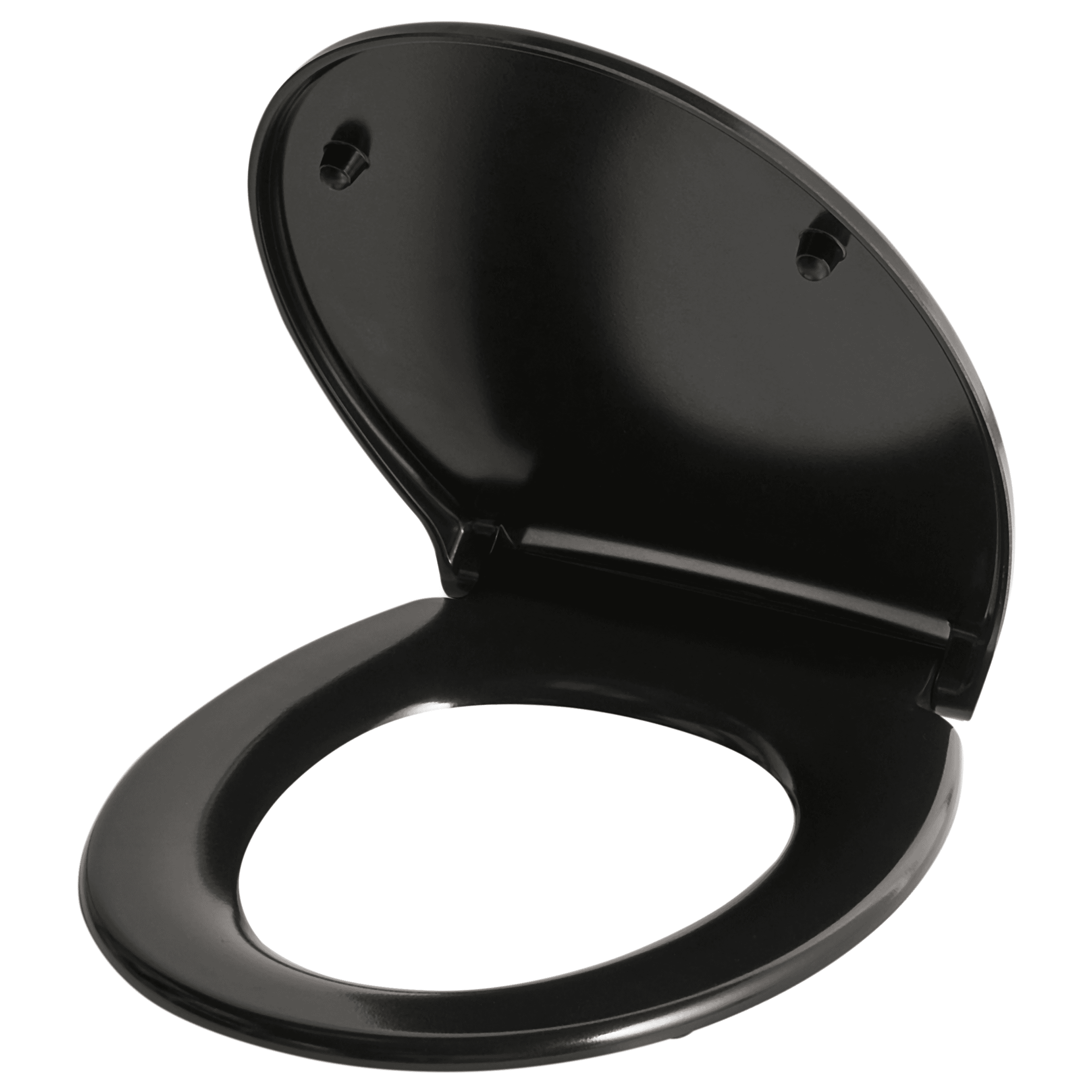 WC-istuinkansi PAPURI pehmeästi sulkeutuva duroplast Musta