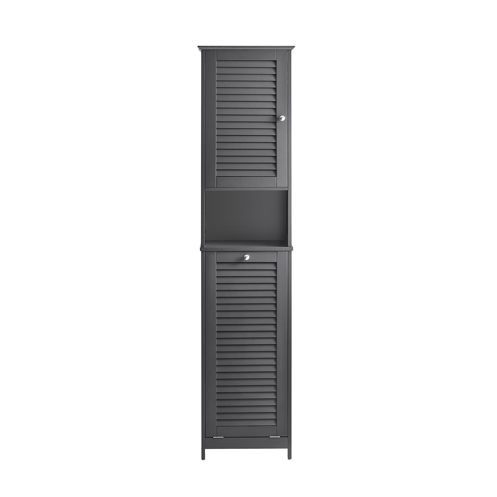 SoBuy Pyykkikaappi BZR124-DG ekologinen kapea korkea 40x170x38 cm