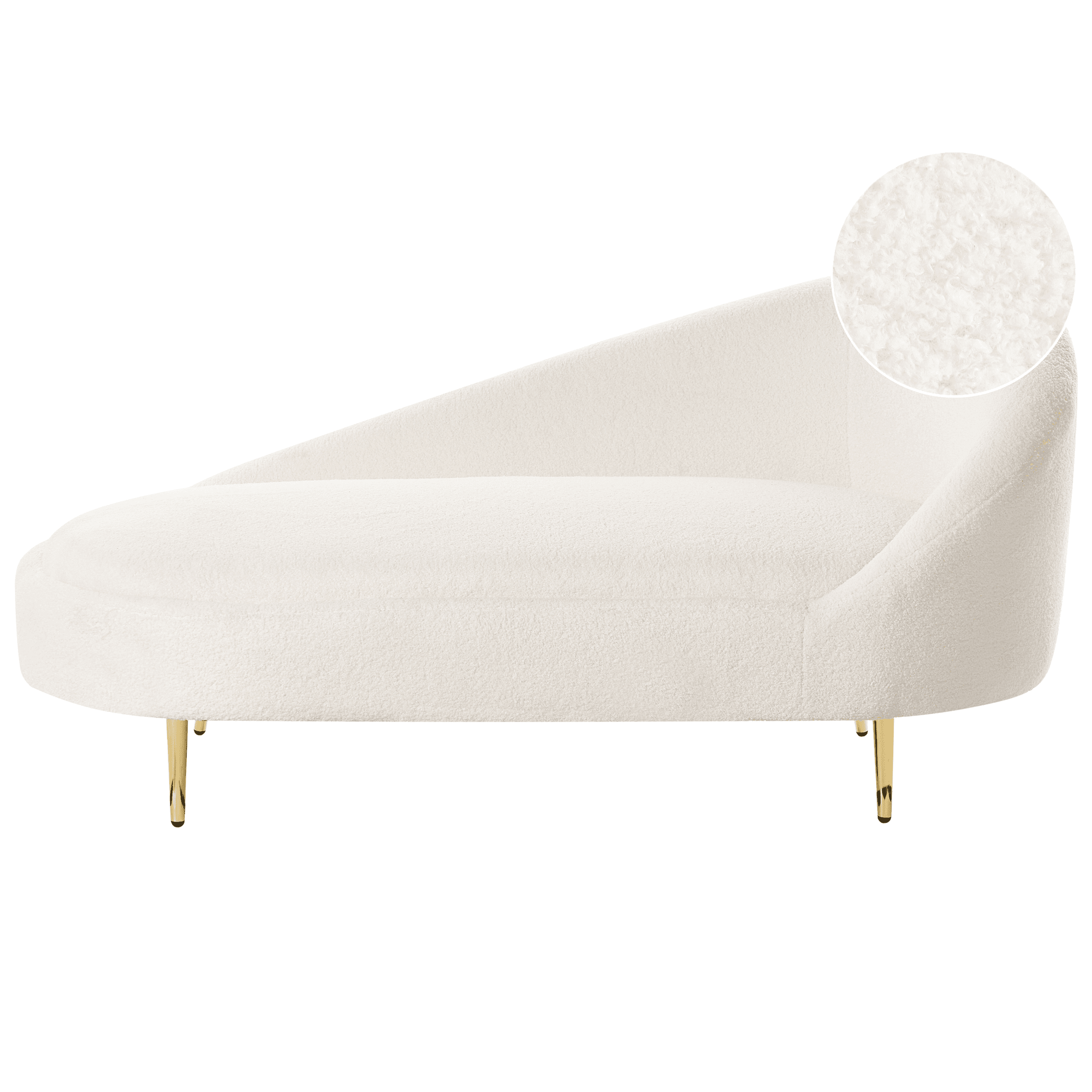 Divaani oikea VALREAS buklee Luonnonvalkoinen