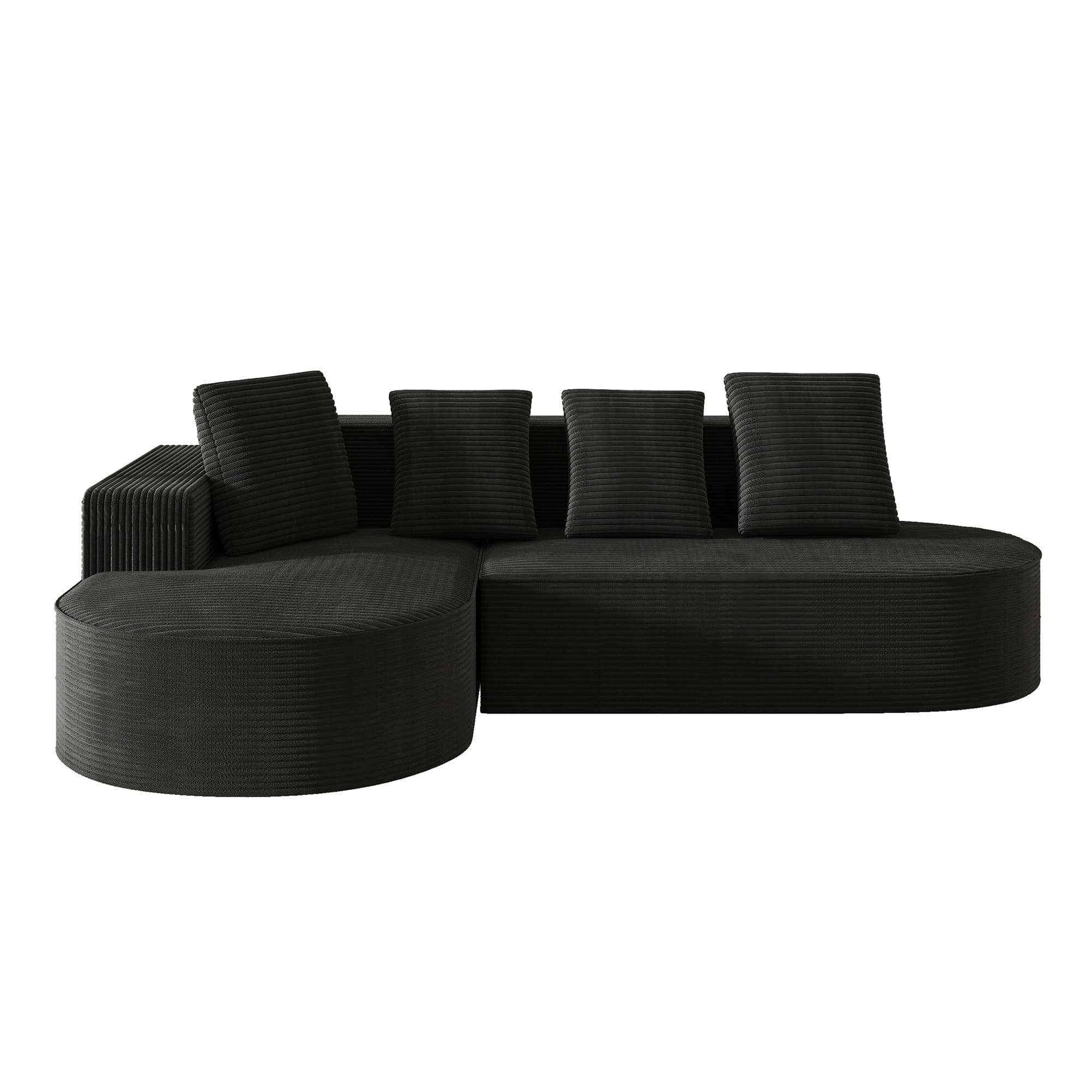 Modulaarinen Sohva, Vaahdotäytteinen, Musta
