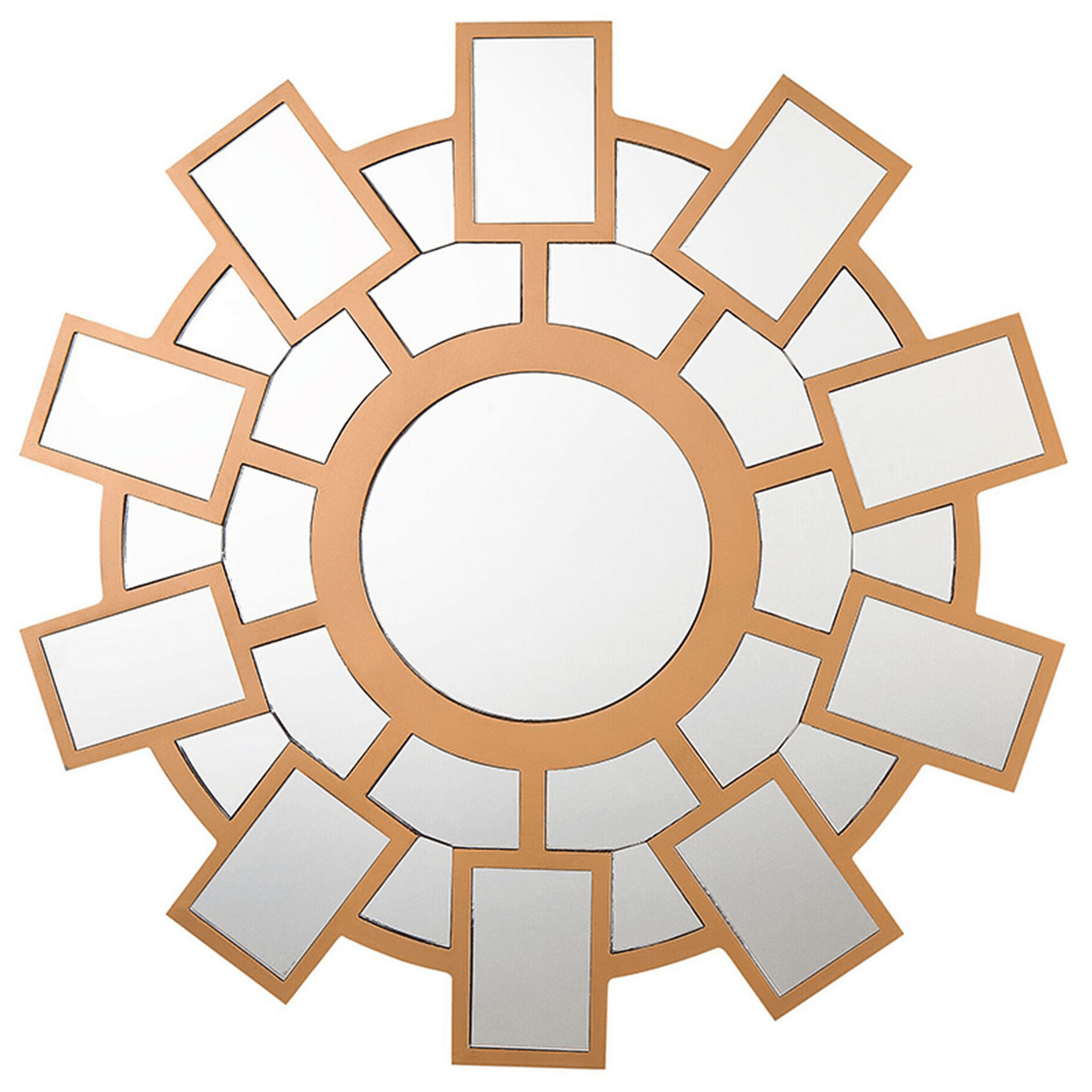 Seinäpeili ROZEL 80 cm 80 cm Kullanruskea