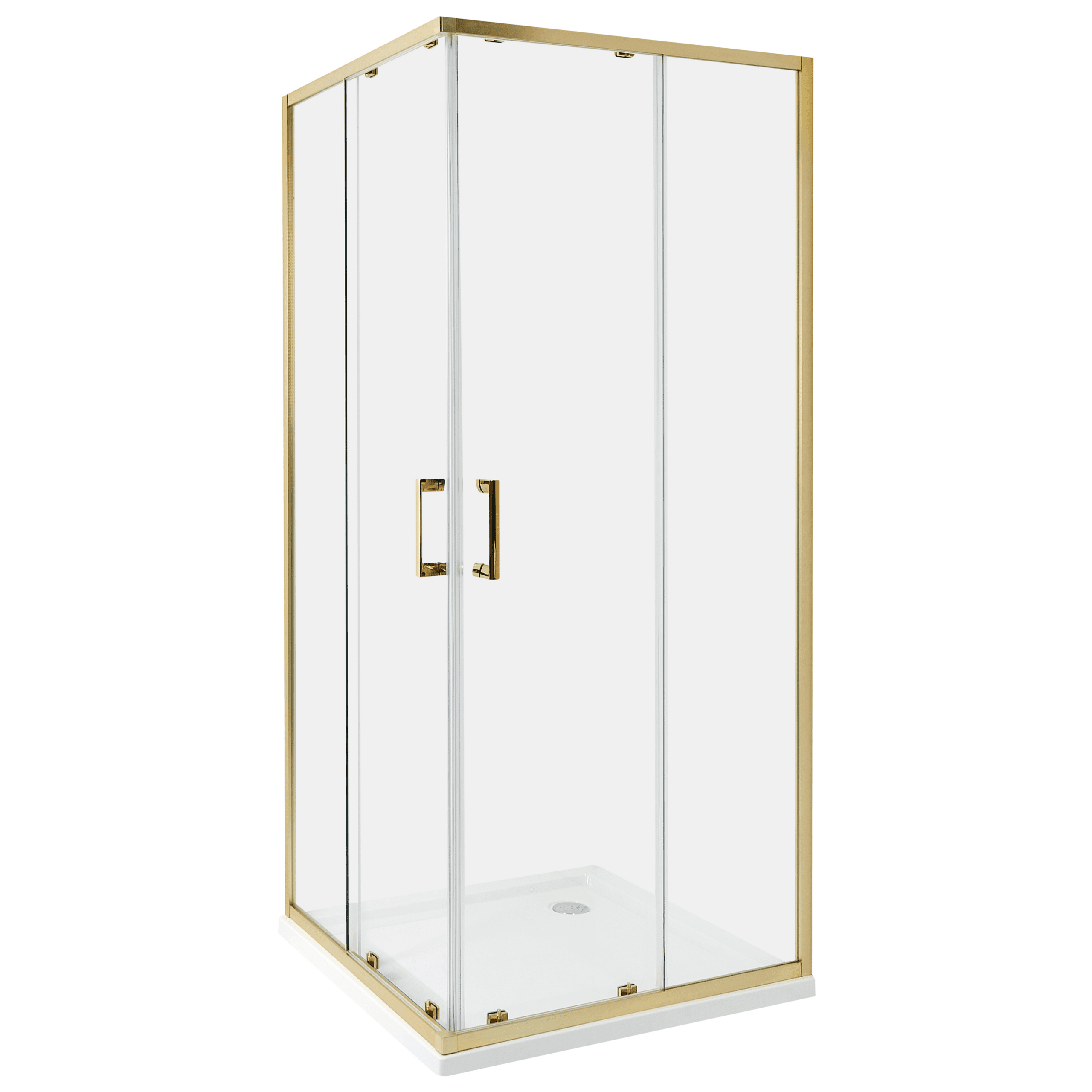 Suihkunurkka TELA 80 x 80 x 185 cm Kulta