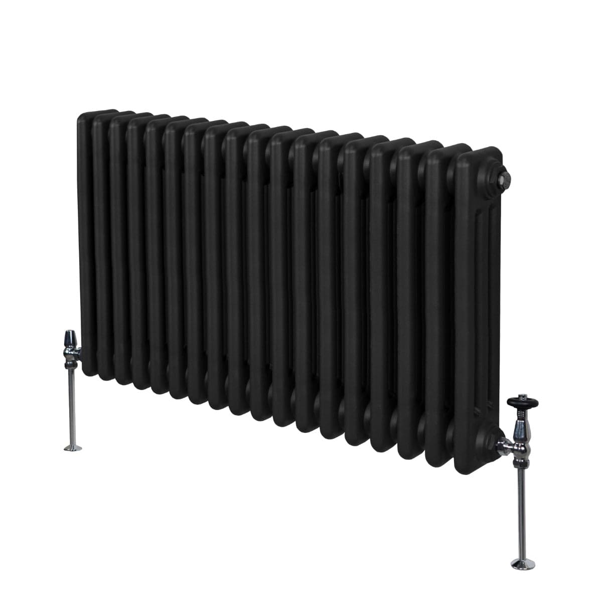 Perinteinen 3-pylväinen patteri - 600 x 832 mm - musta