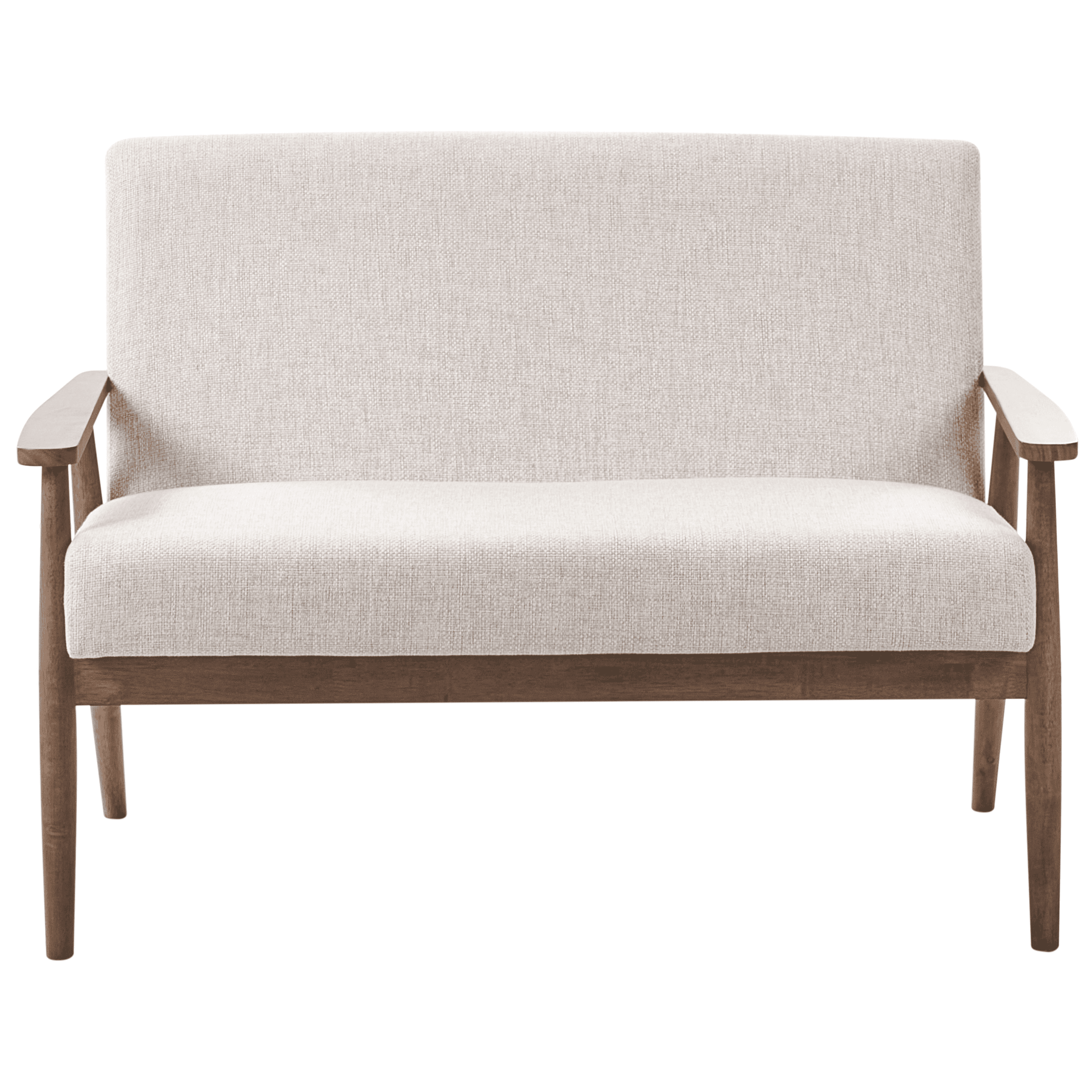 Sohva 2-istuttava ESRUM kangas Tummanruskea/beige