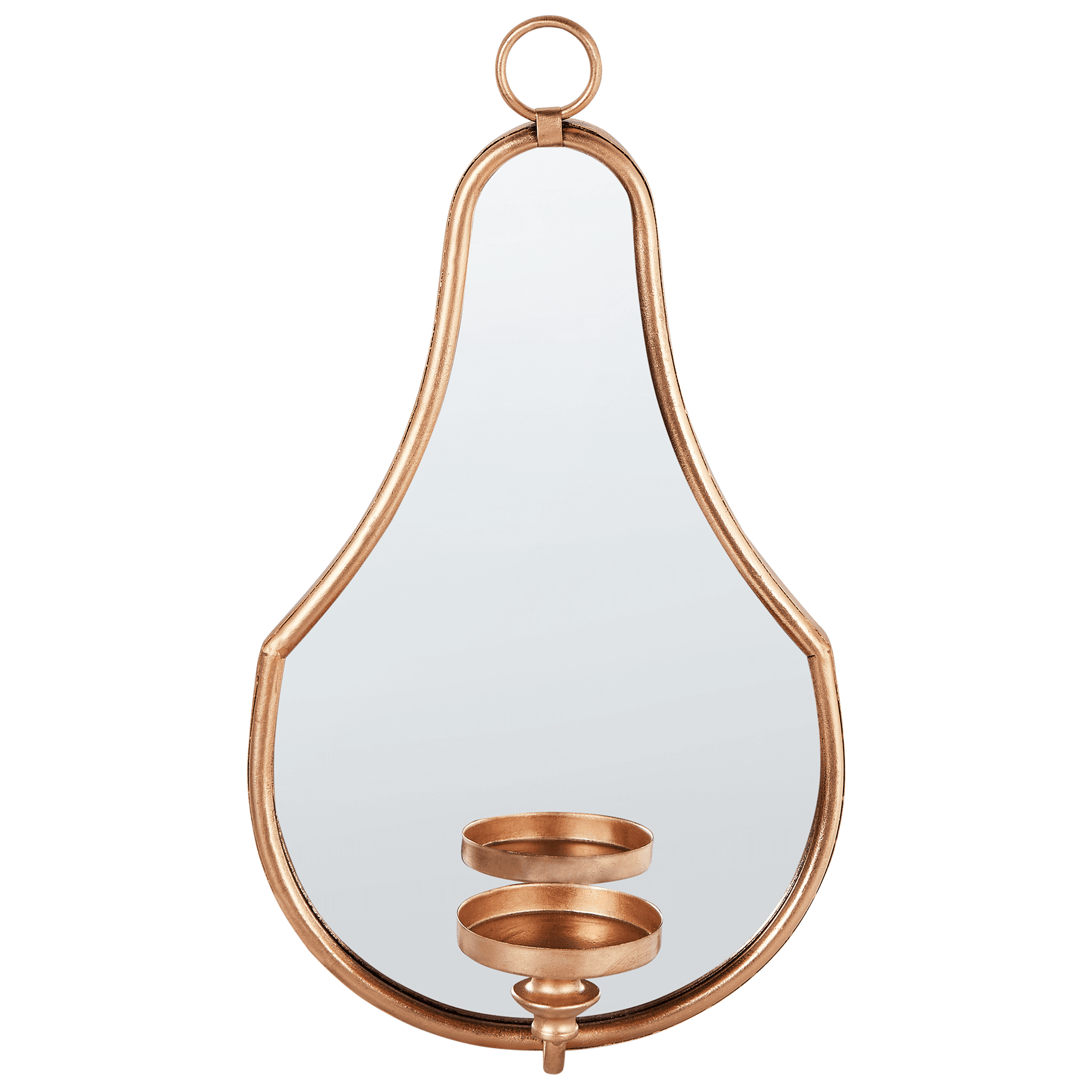 Seinäkynttelikkö BAZARNES metalli 45 cm Kulta