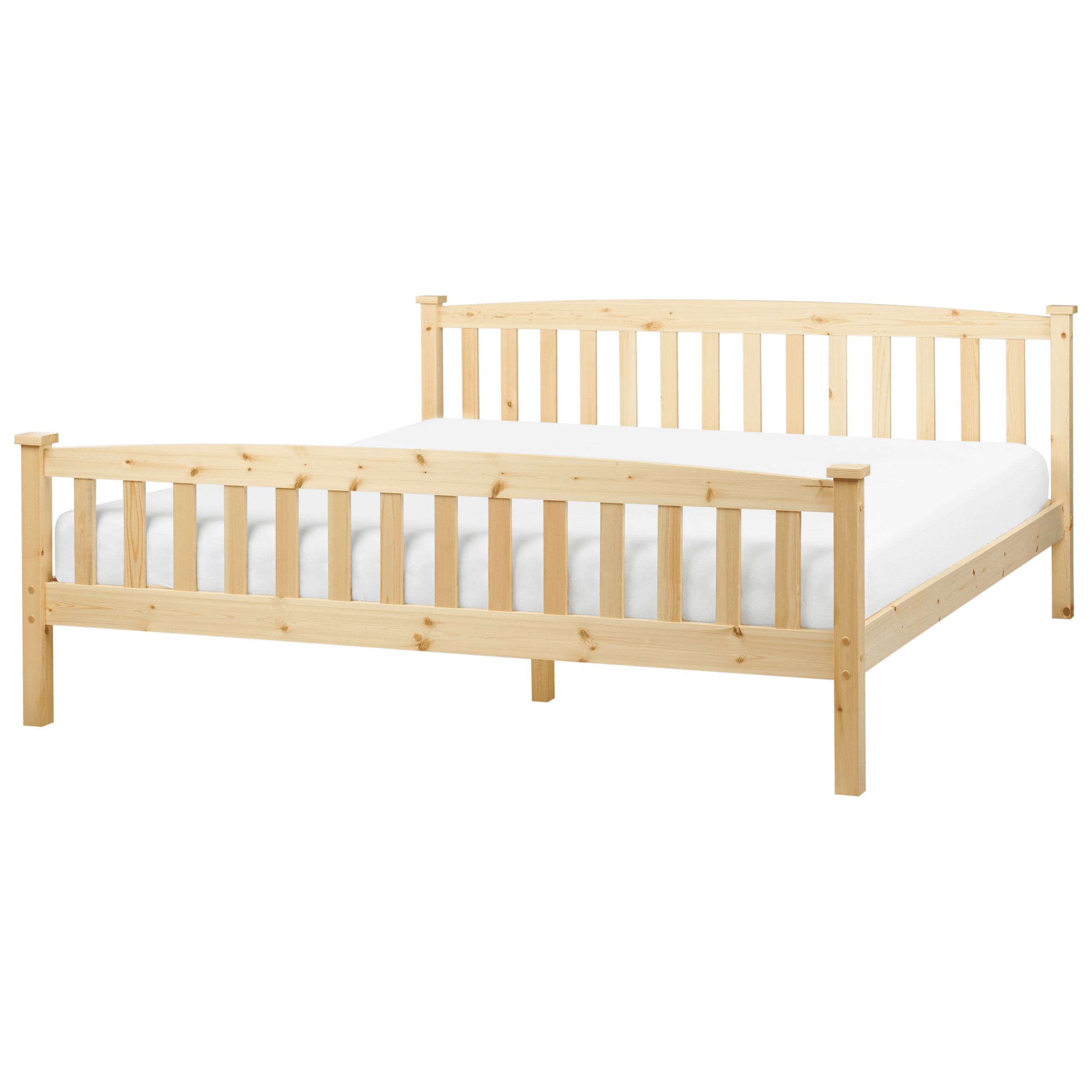 Sänky mänty GIVERNY 180 x 200 cm Vaaleanruskea