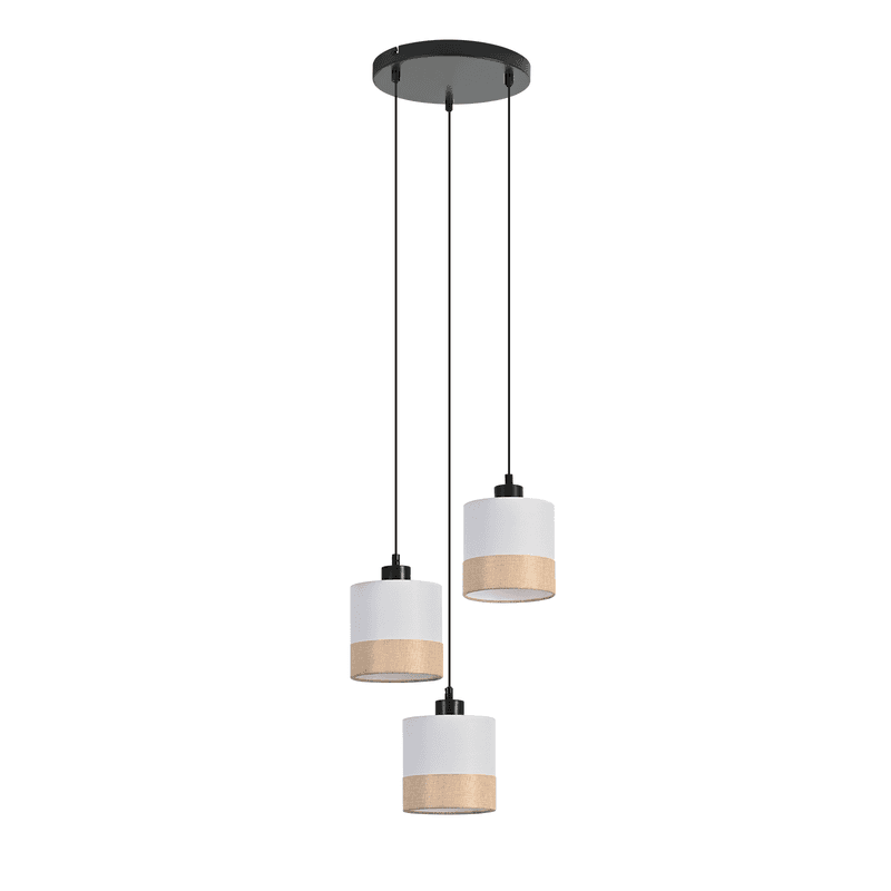 NETTLIFE ruokapöydän riippuvalaisin vintage 3-osainen kangasvarjostimella E27 retro keittiöön olohuoneeseen ilman polttimoita