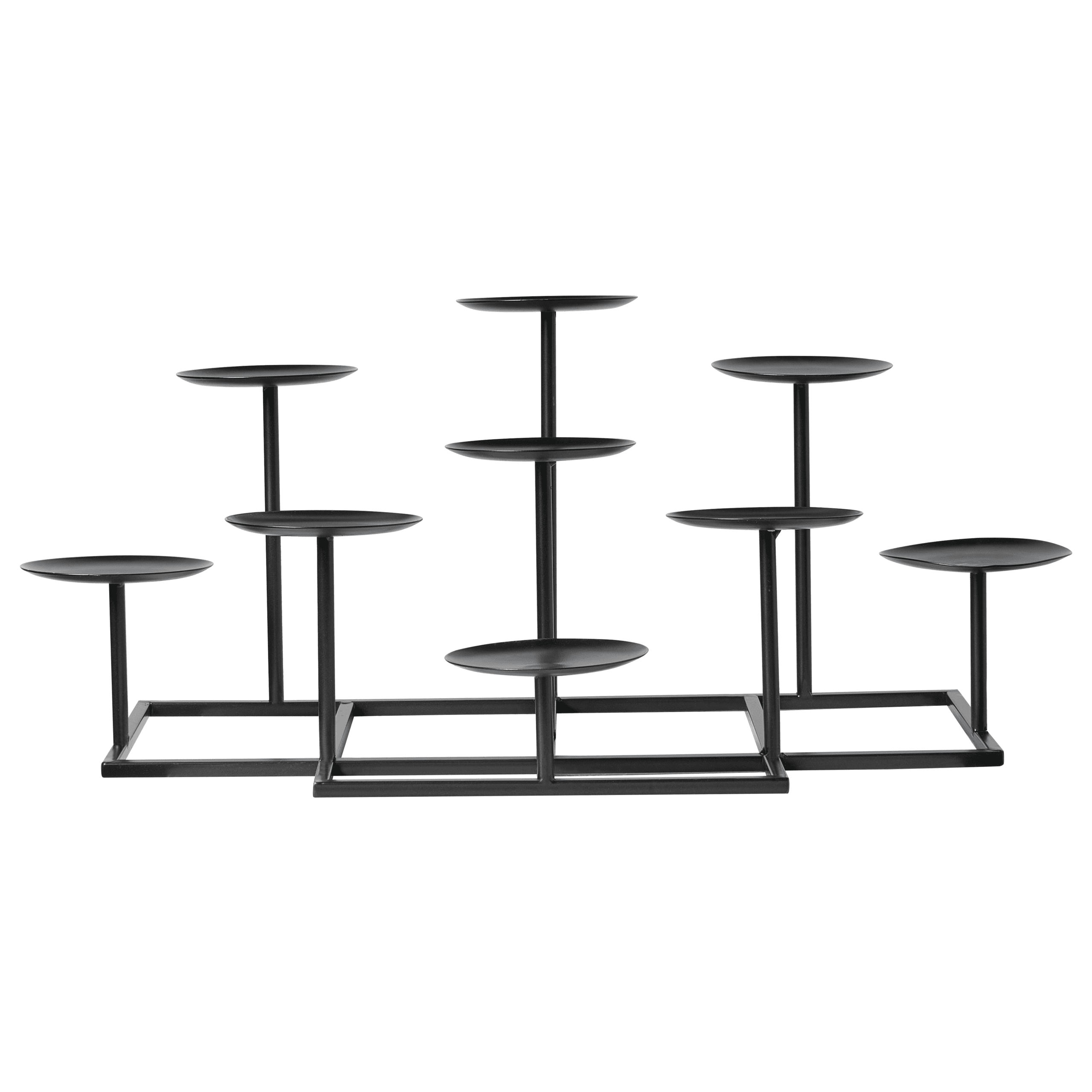 Kynttilänjalka LAMEGO metalli 23 cm Musta