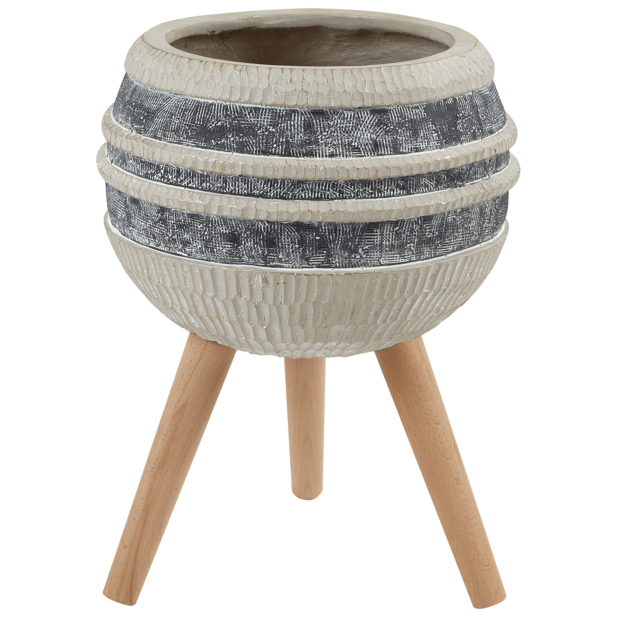 Korotettu kukkaruukku ATHYRIUM 38 cm Beige