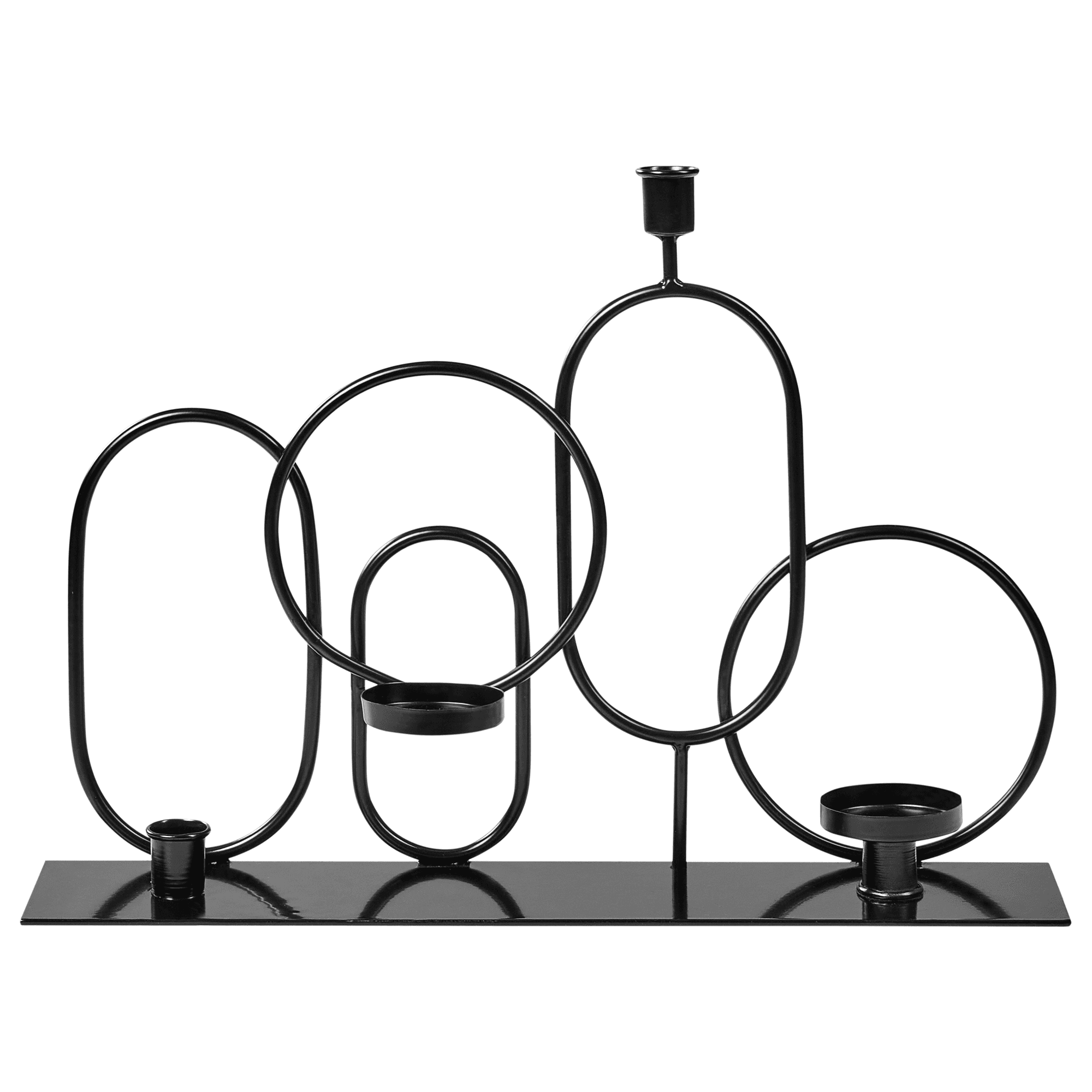 Kynttilänjalka COBH metalli 30 cm Musta