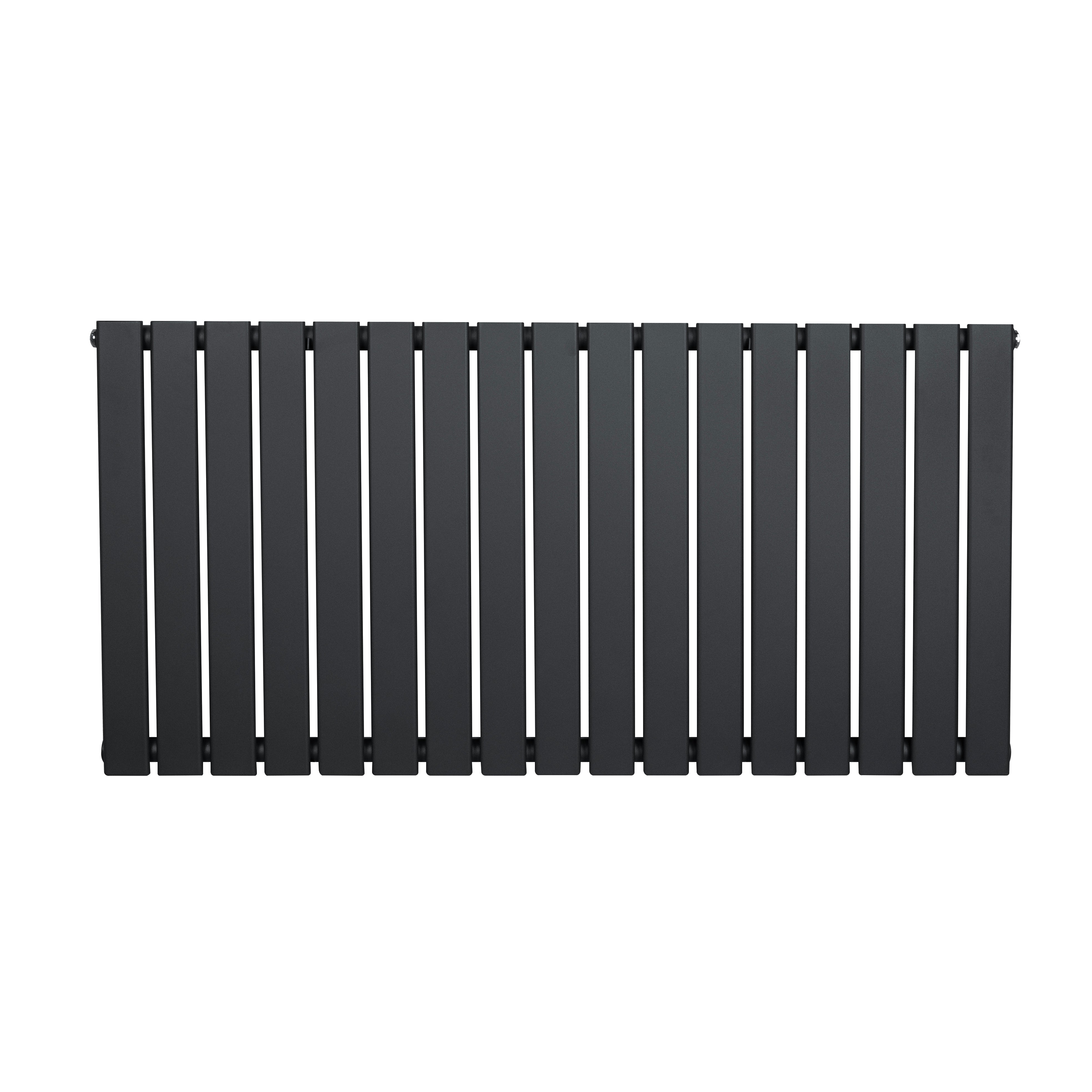 Litteä yksipylväinen patteri - 600 x 1190 mm - antrasiitinharmaa