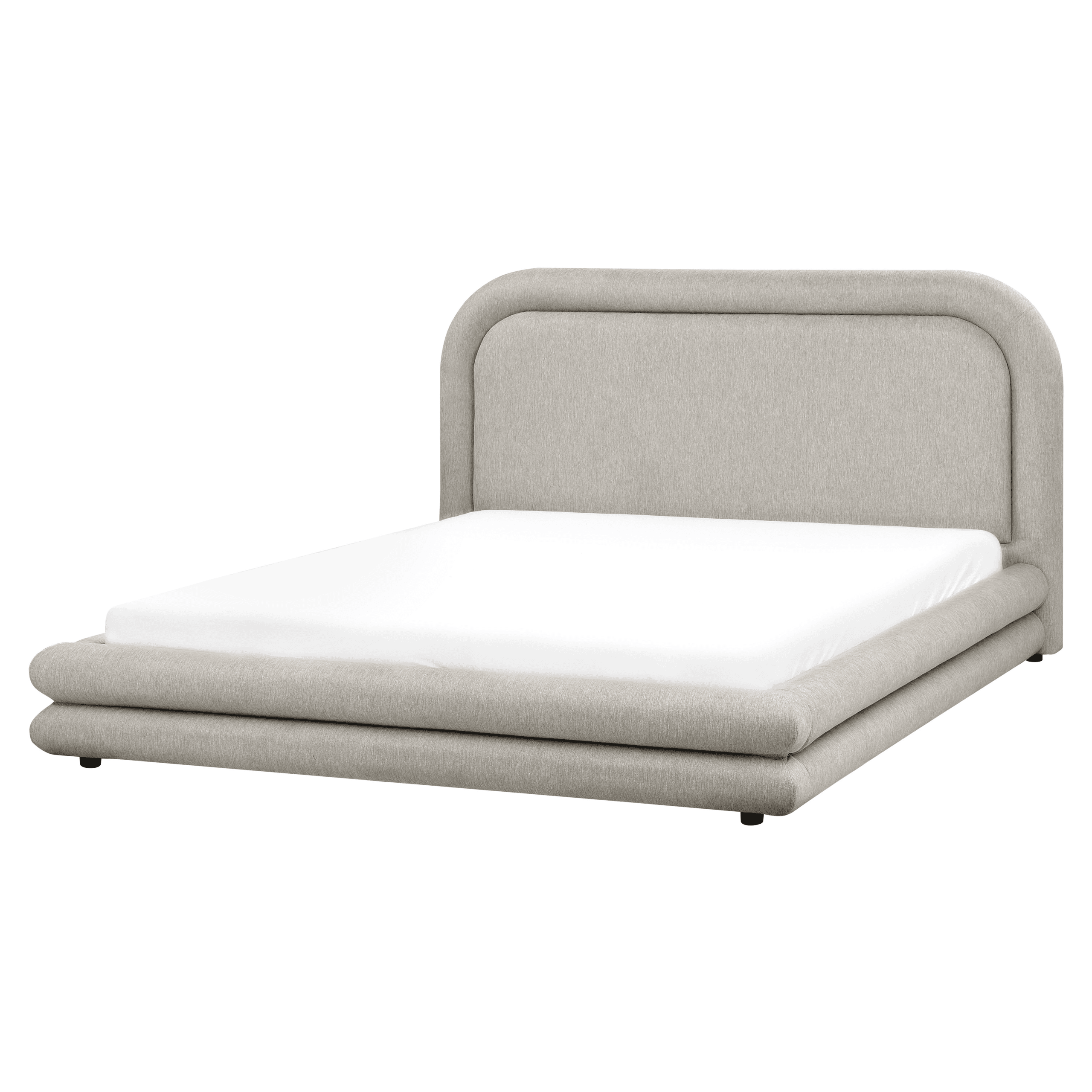 Sänky keinopellava LAVARDENS 160 x 200 cm Ruskeanharmaa