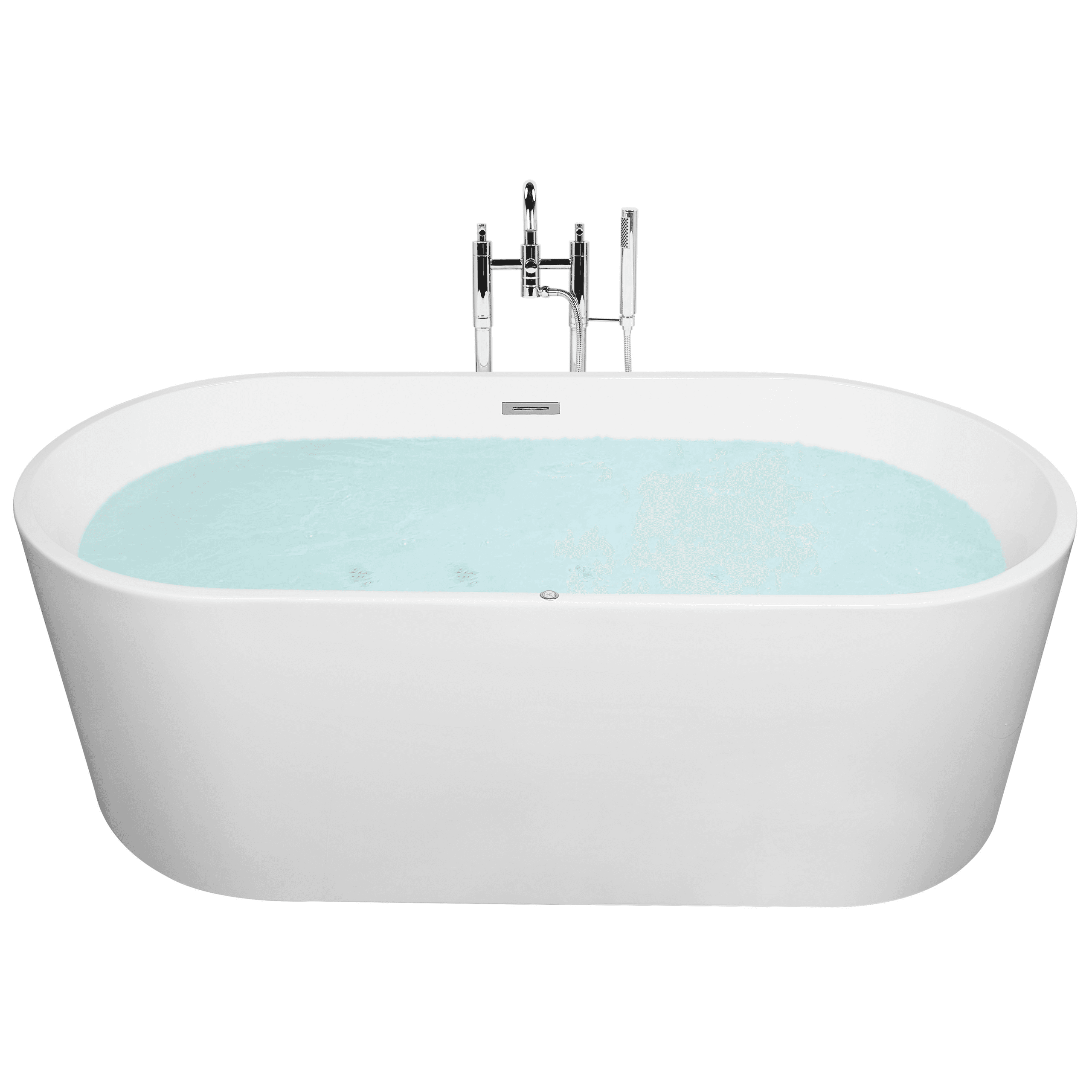 Vapaasti seisova poreamme LED-valolla HAVANA 170 x 80 cm Valkoinen