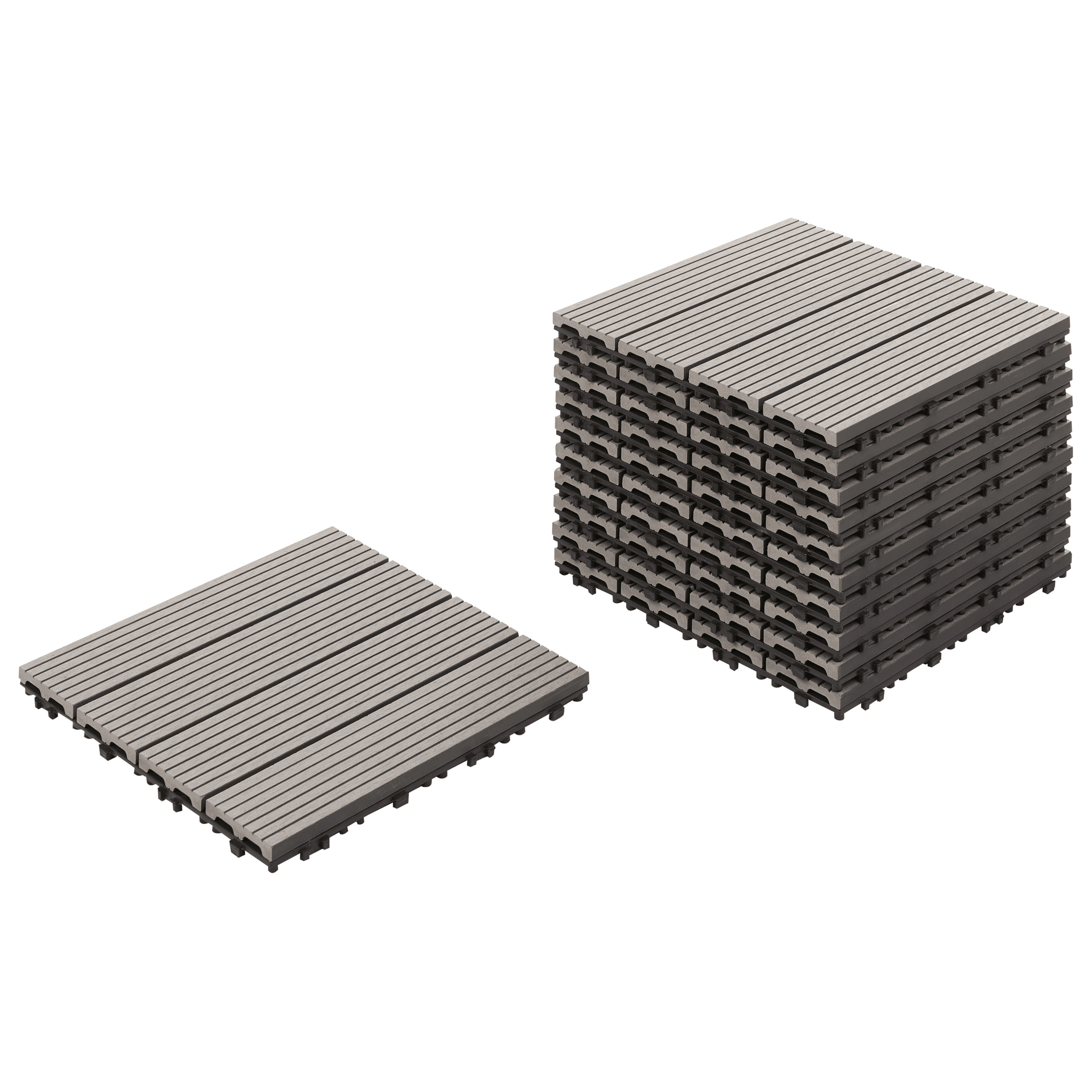 Terassilaatta ATELETA puu-muovikomposiitti (WPC) Harmaa