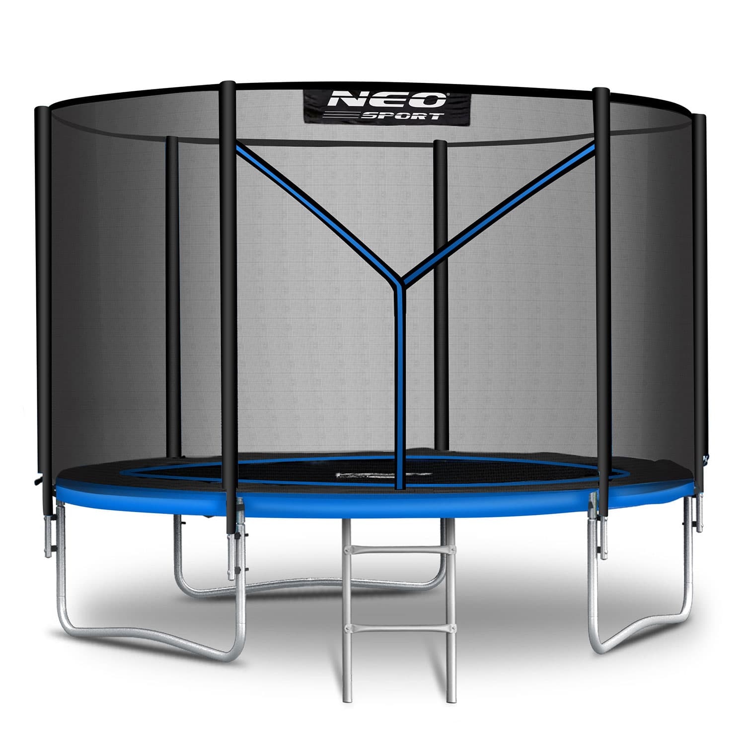Neo-Sport 183 cm pihatrampoliini verkolla ja ulkotikkailla