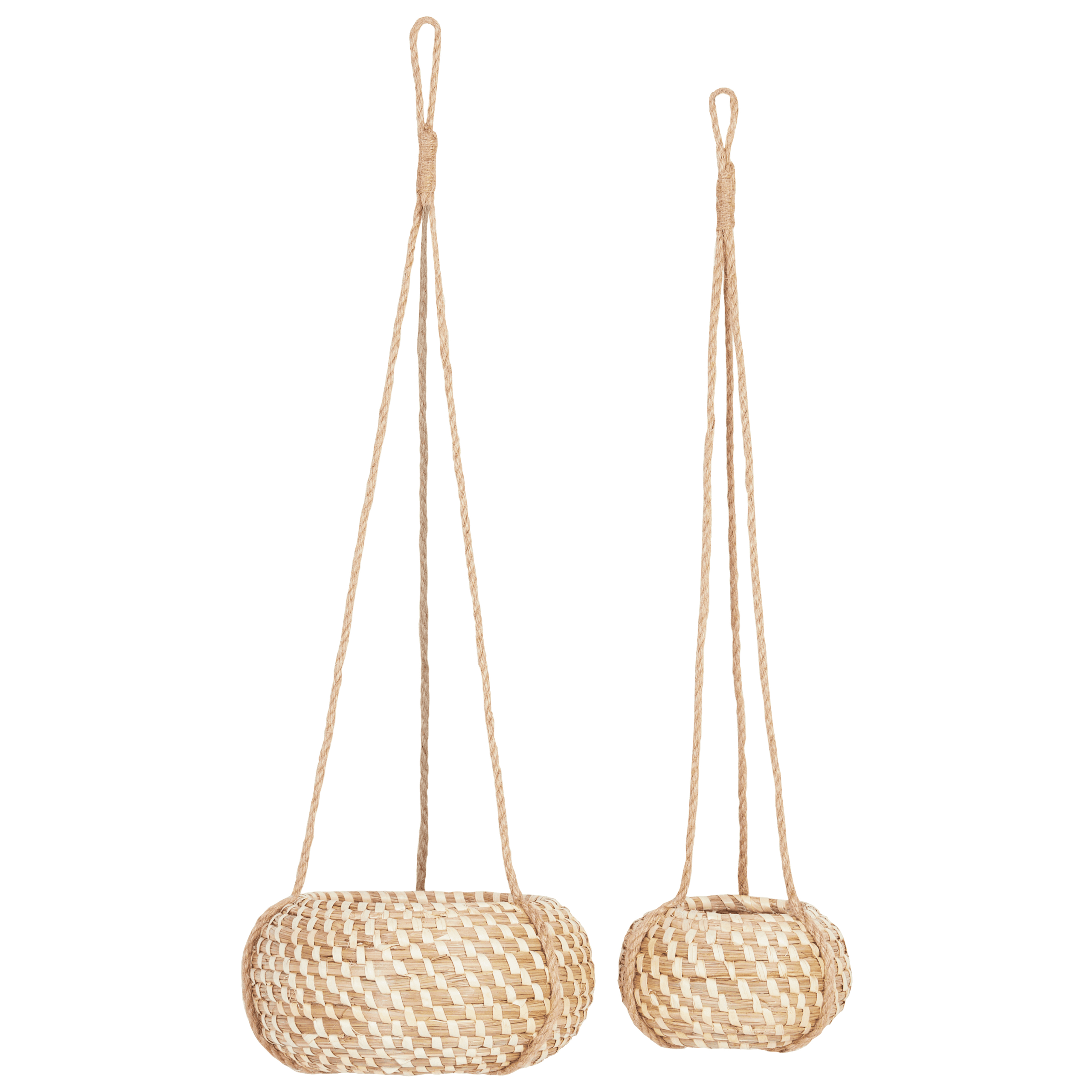 Kukkaruukkusetti 2 kpl REMORA meriruoho 27/22 cm Luonnonväri