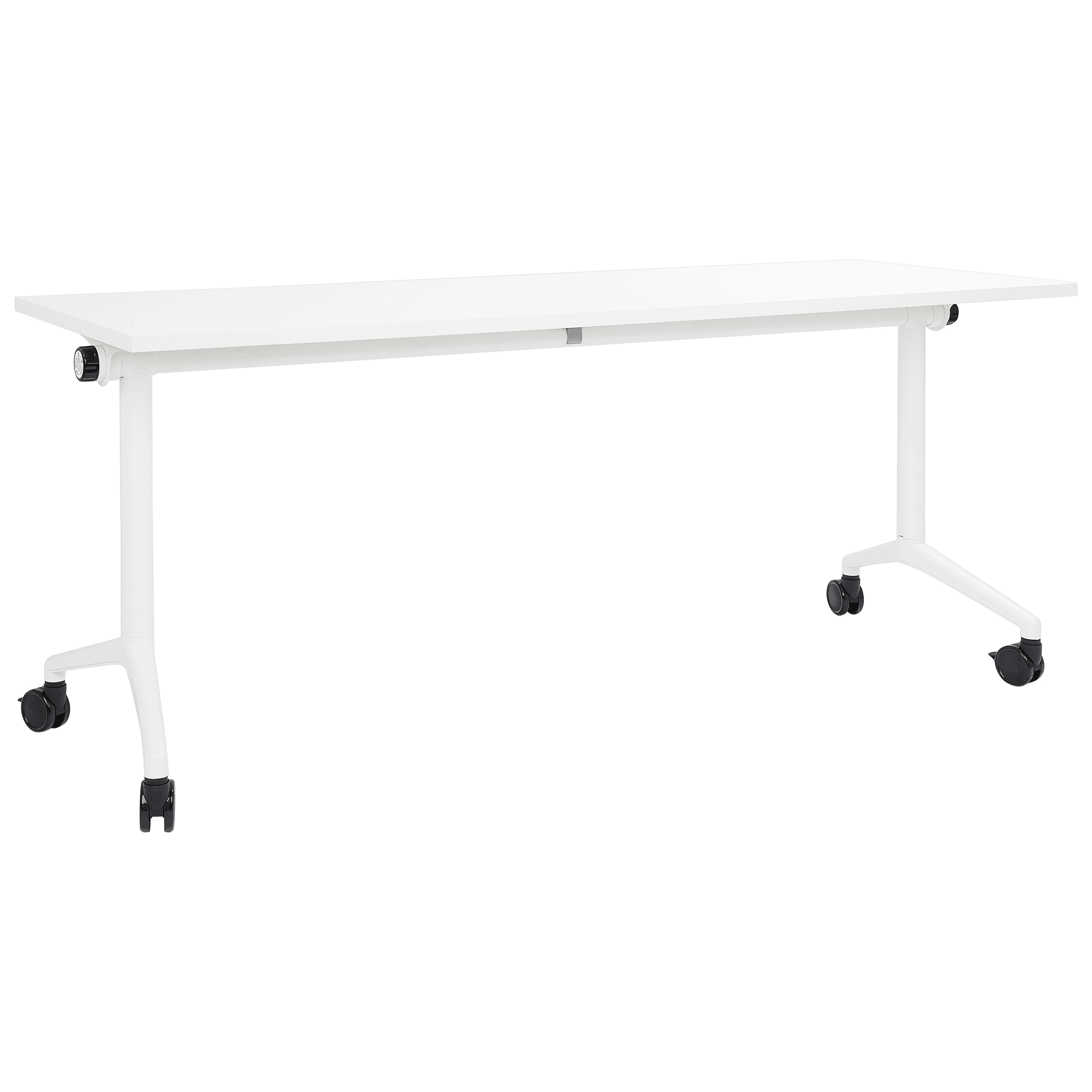 Taitettava työpöytä CAVI Valkoinen 180 cm 60 cm pyörillä