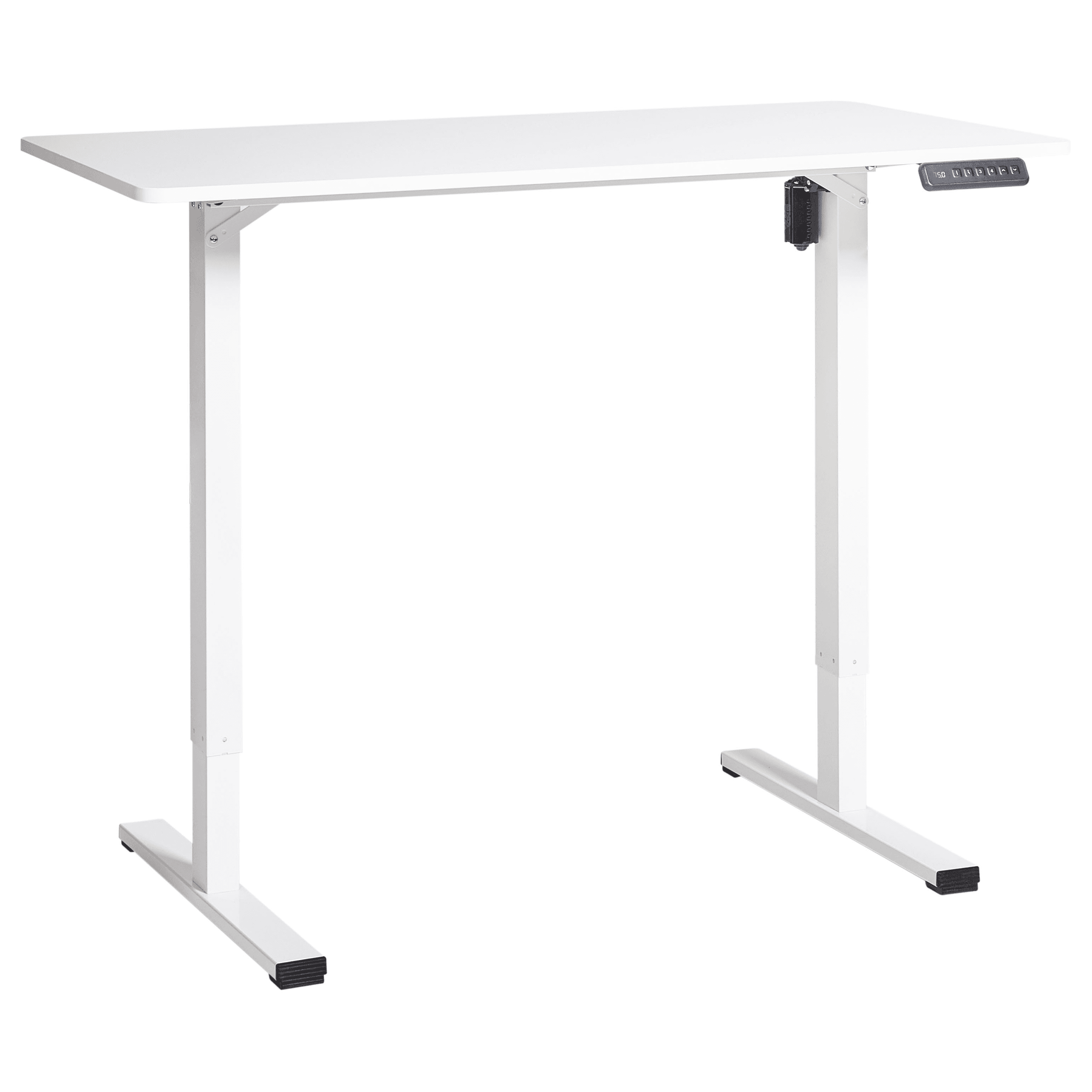 Sähkösäädettävä työpöytä TAVARES Valkoinen 120 cm 60 cm