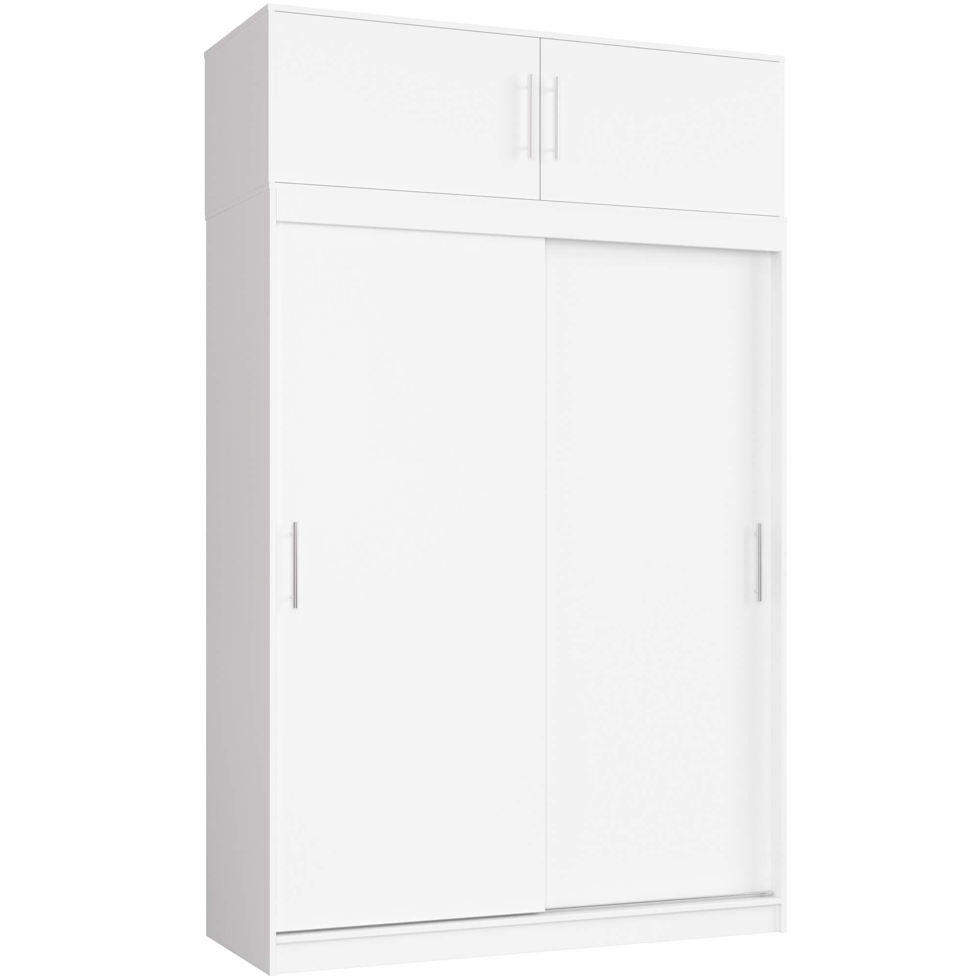 Akord Liukuovi­kaappi Mono jatkeella Valkoinen 150x60x245