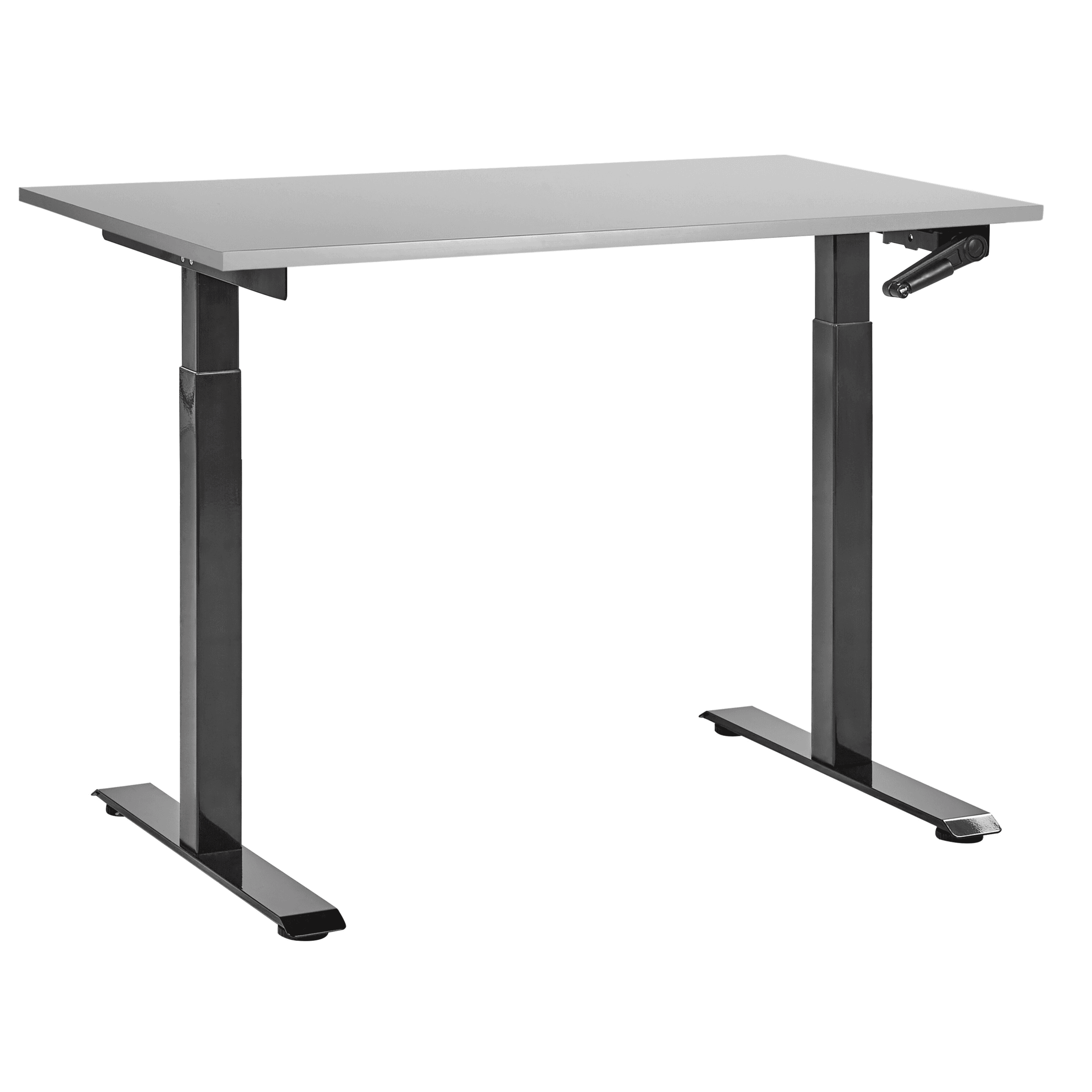 Manuaalisesti säädettävä työpöytä DESTINES Harmaa/musta 120 cm 72 cm