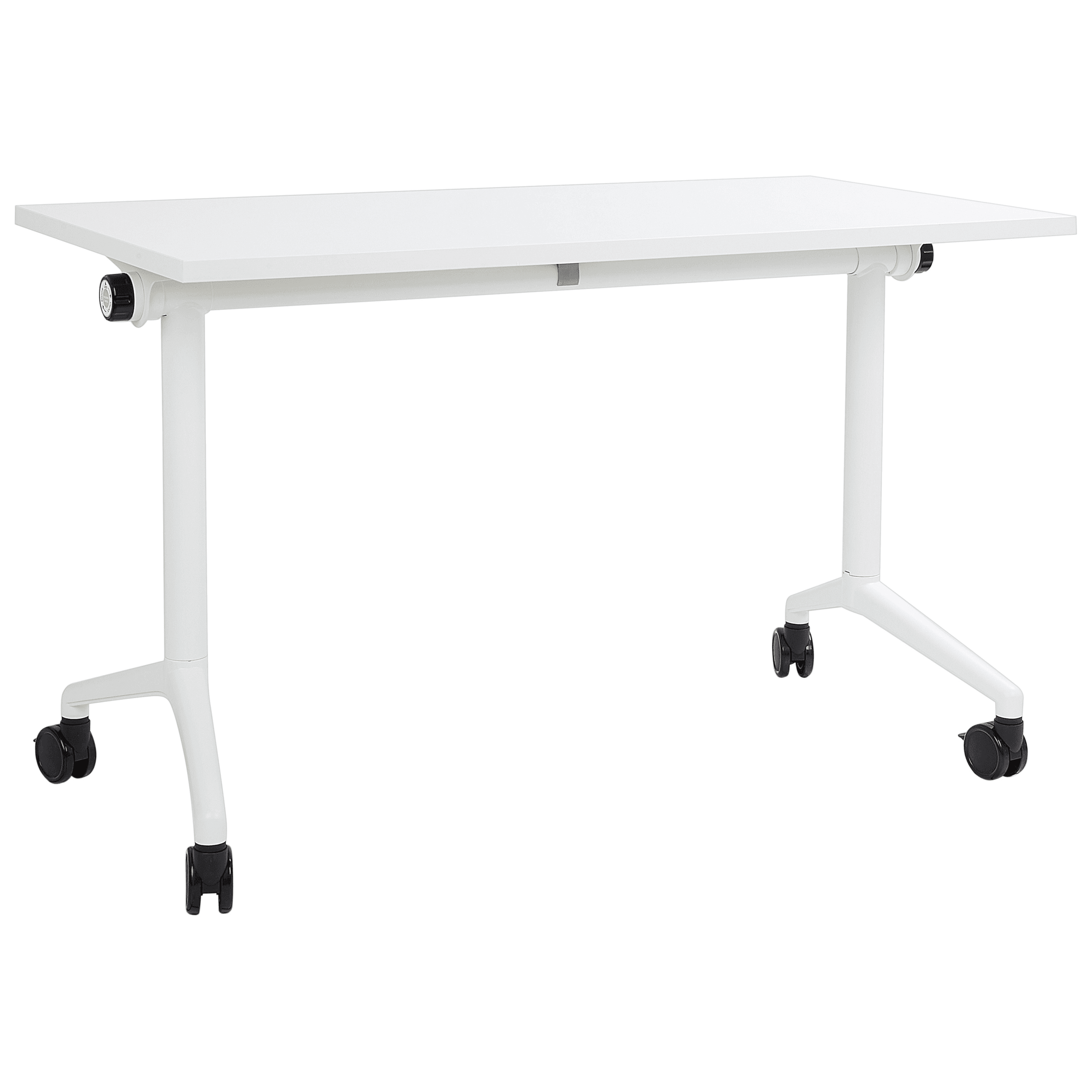 Taitettava työpöytä CAVI Valkoinen 120 cm 60 cm pyörillä