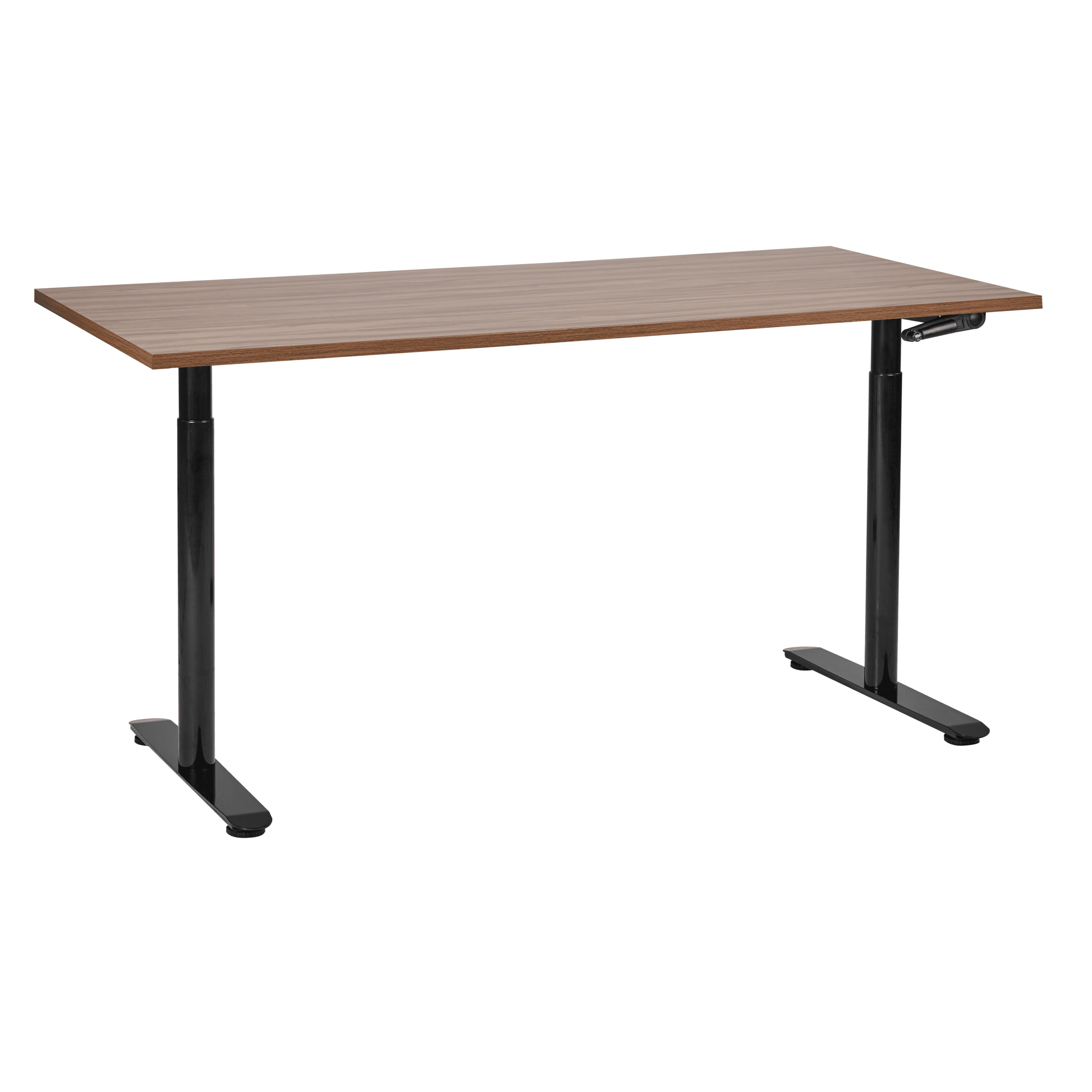 Manuaalisesti säädettävä työpöytä DESTINAS Ruskea/musta 160 cm 72 cm
