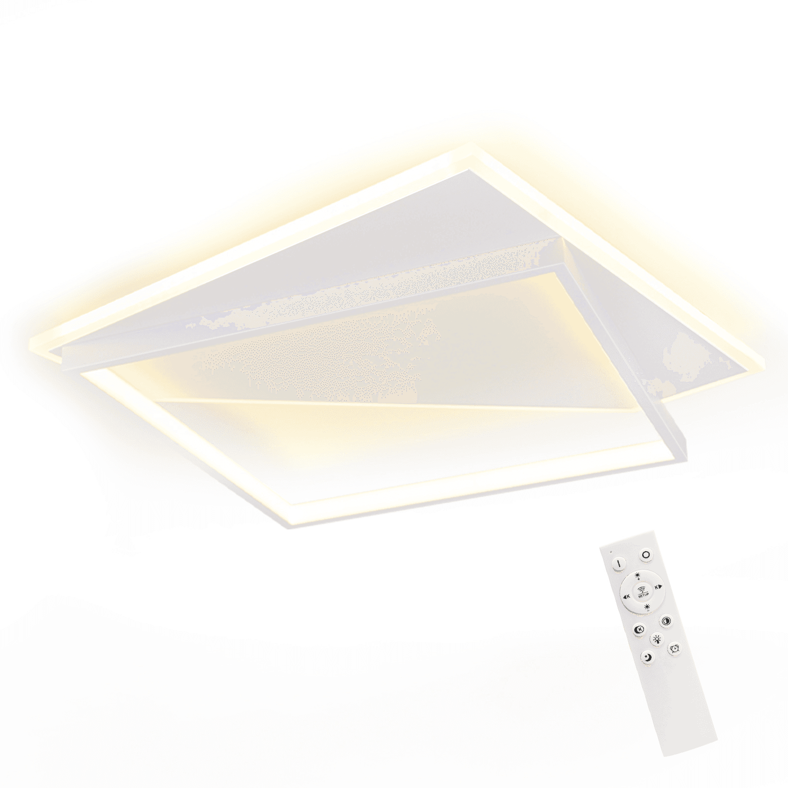 NETTLIFE LED - kattovalaisin, 48cm, 53W, makuuhuoneen, lamppu, moderni, olohuoneen Valaisimet Valkoinen, muotoilu, eteiseen