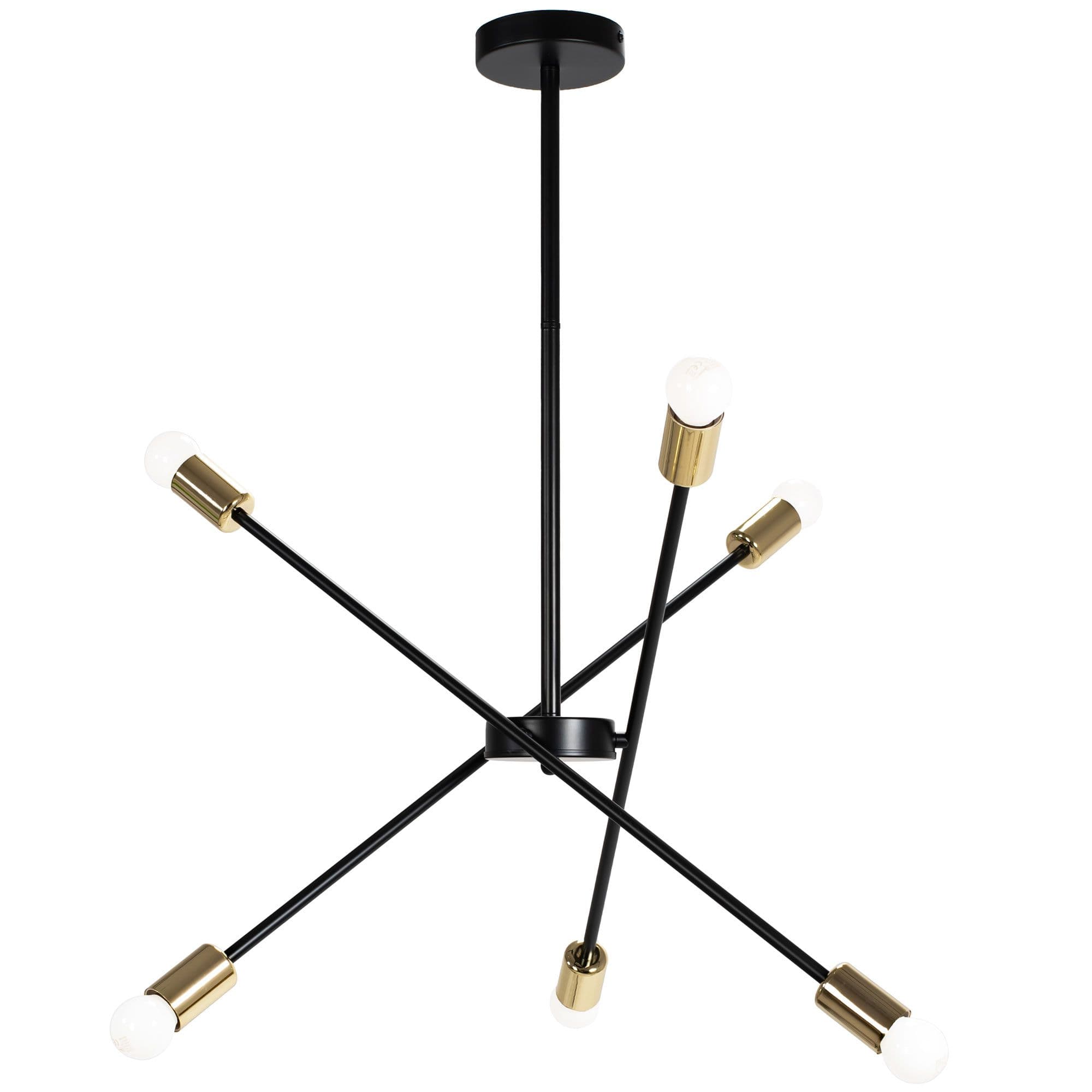 TOOLIGHT riippuva kattovalaisin APP1116-6CP musta, 72x12x72cm