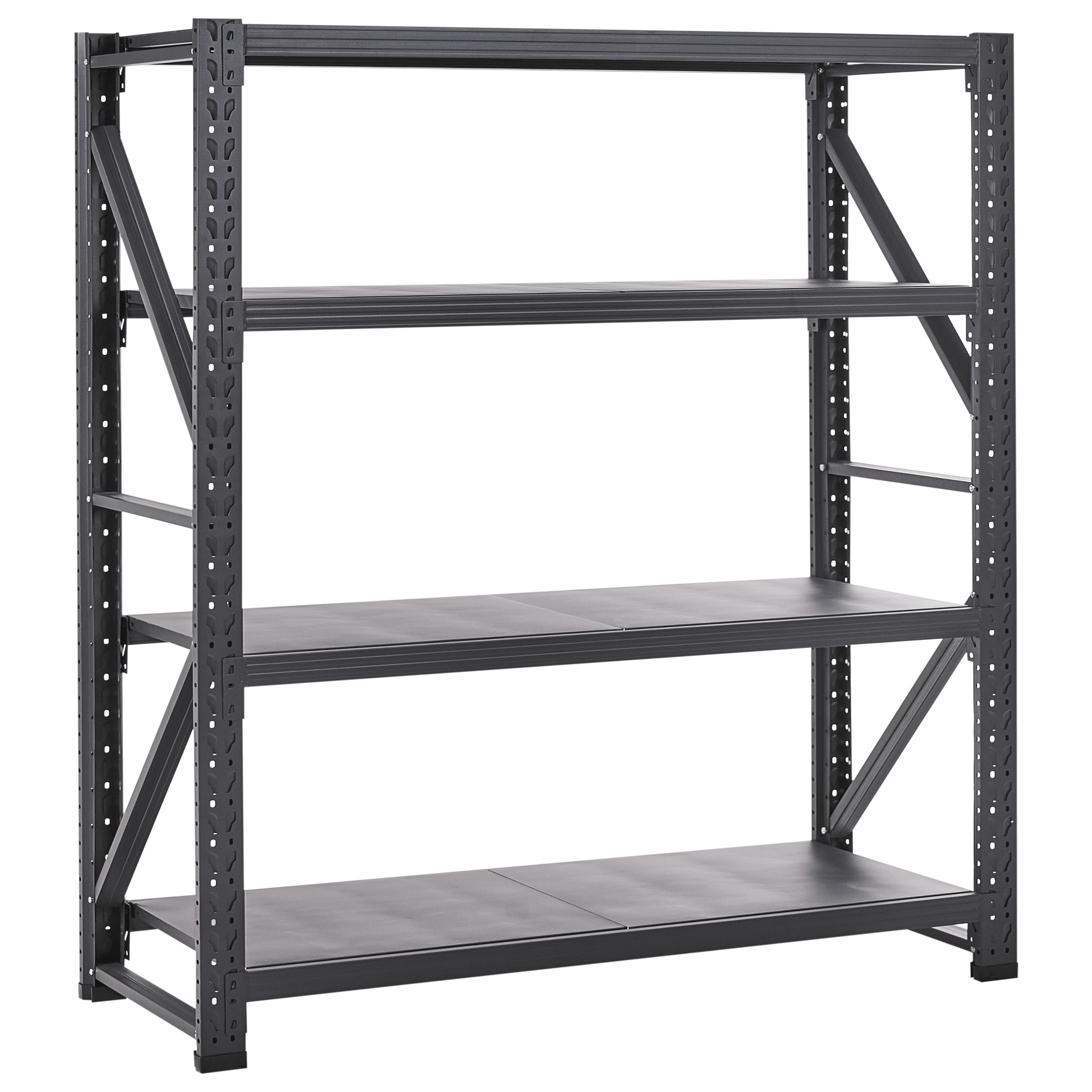 Varastohylly FIUGGI metalli 200 cm 60 cm Musta