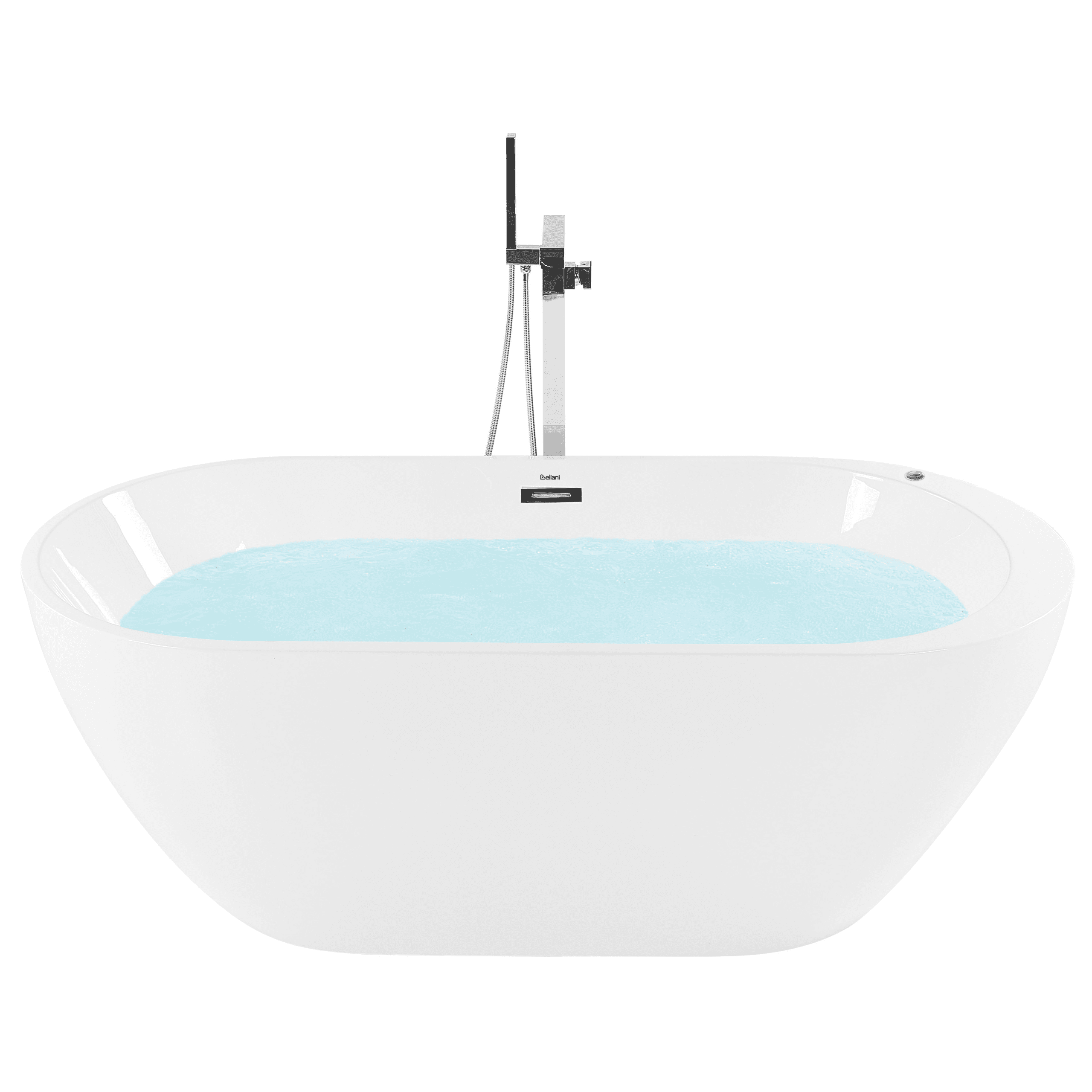 Vapaasti seisova poreamme LED-valolla NEVIS 170 x 80 cm Valkoinen