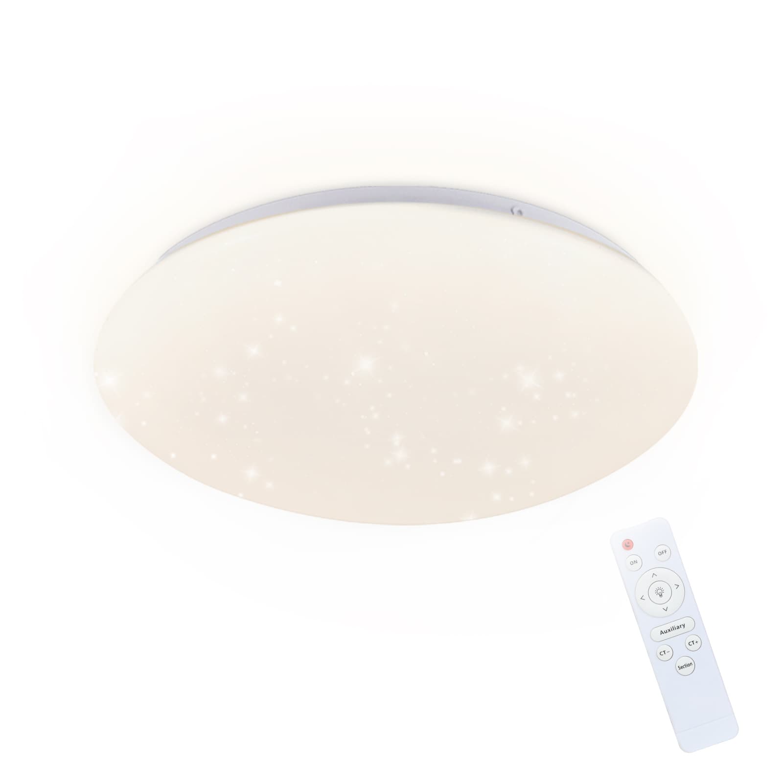 NETTLIFE LED - kattovalaisin, tähtitaivas makuuhuoneen, lamppu himmennettäväKaukosäätimellä 37W, lastenhuoneen lamppu, 28cm olohuoneeseen