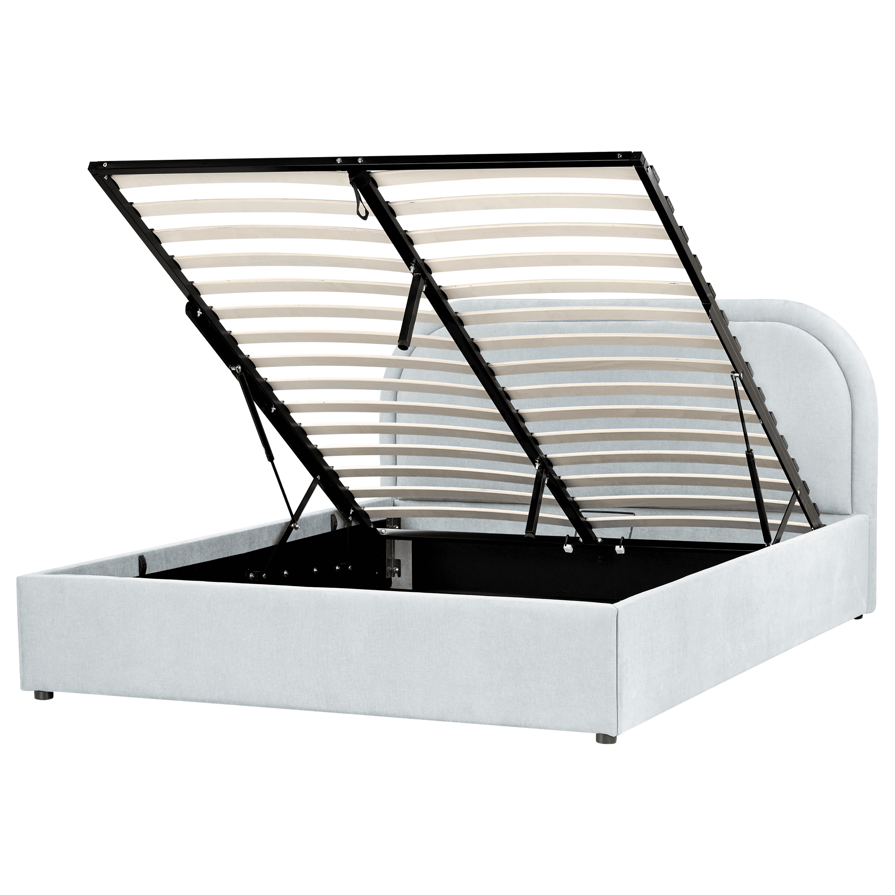 Sänky säilytystilalla kangas QUILLIEN 140 x 200 cm Vaaleansininen