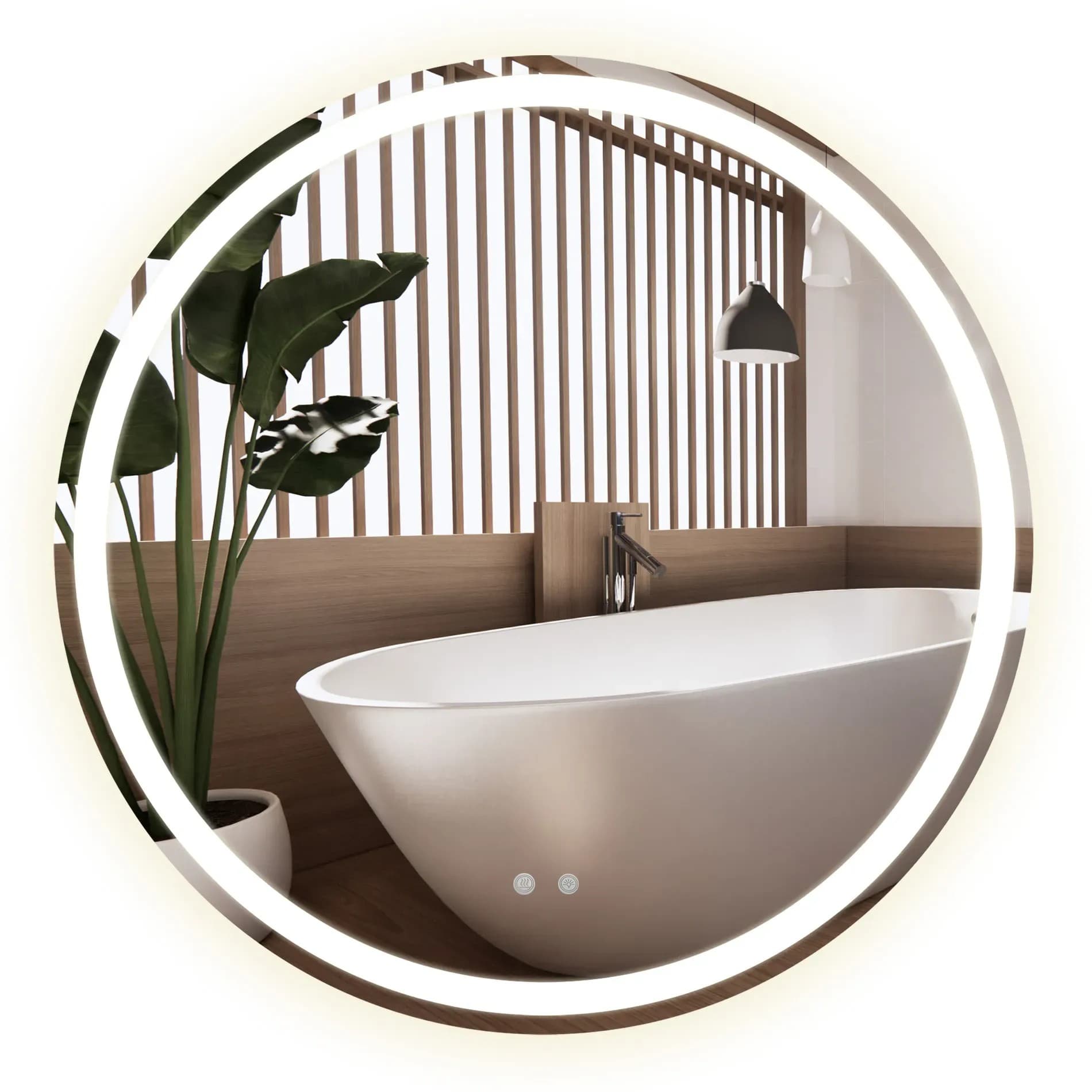REA peili LED P11241 70 Vaaleanharmaa, 2x68,5x68,5cm