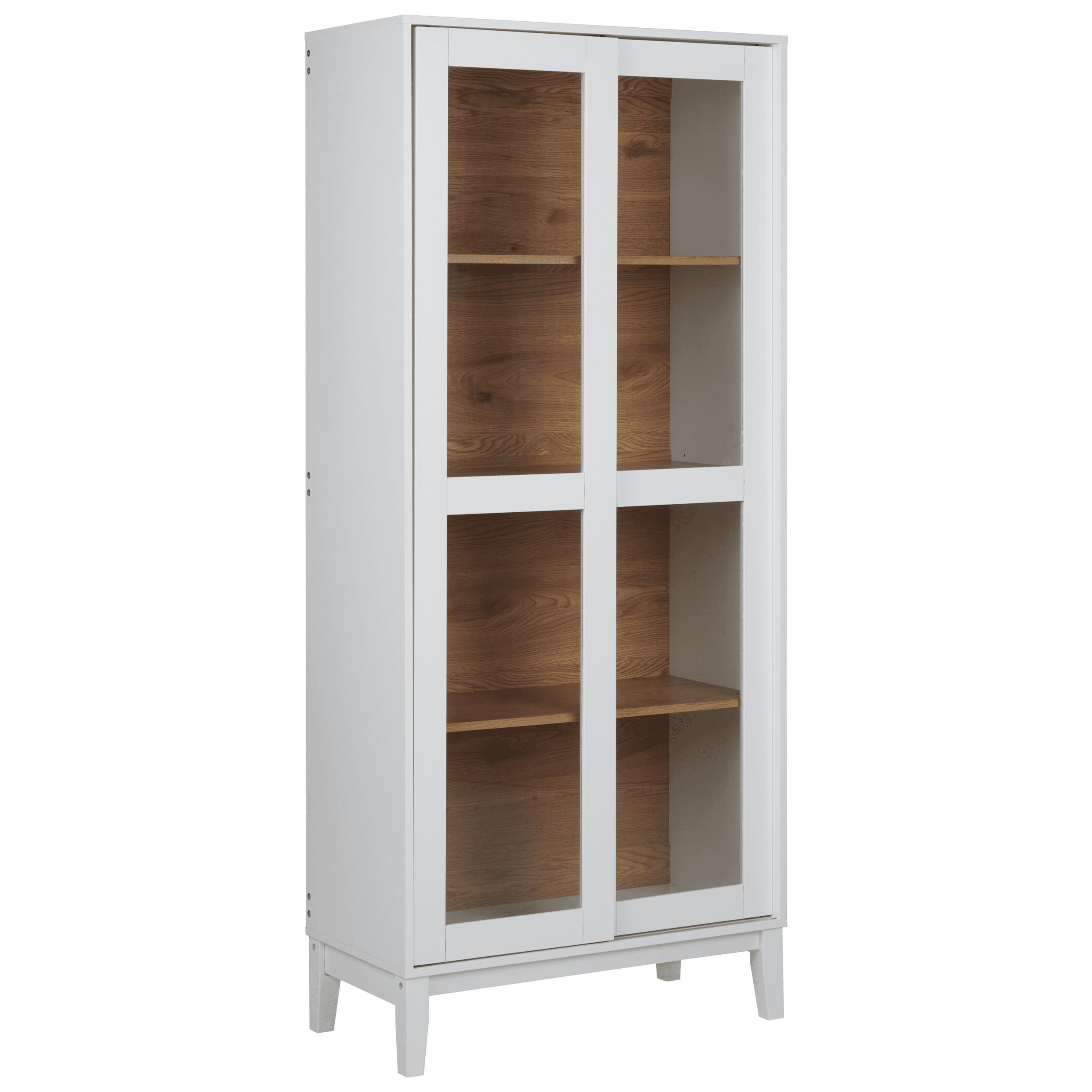 Lasivitriini RUMSON 80 cm Valkoinen