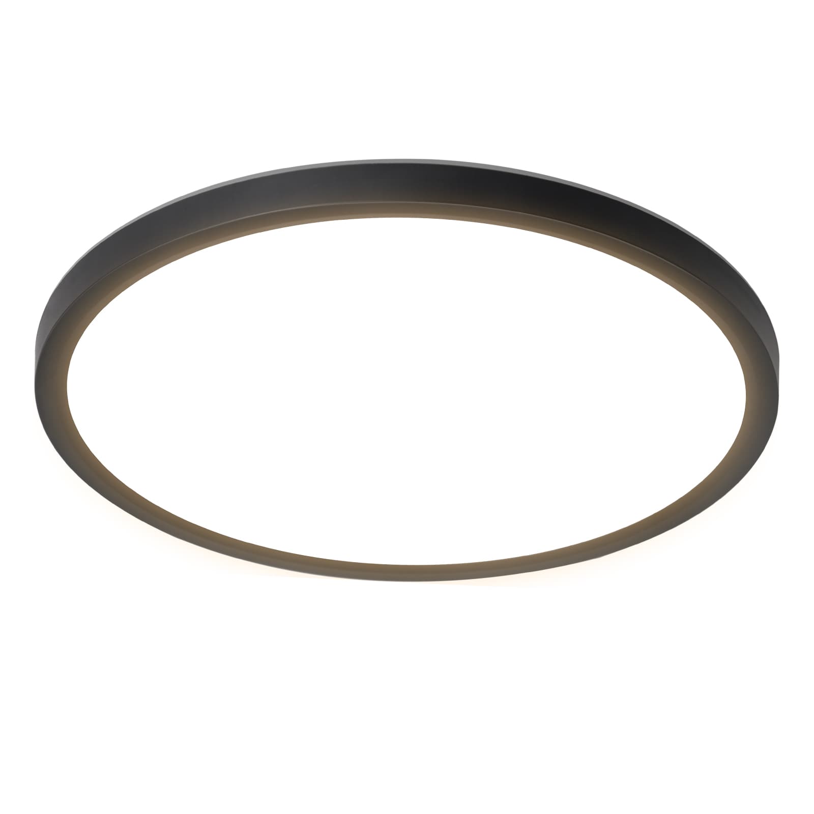 NETTLIFE litteä LED-kattovalaisin makuuhuoneeseen musta 18 cm 15 W ei-himmennettävä lämmin valkoinen 3000 K