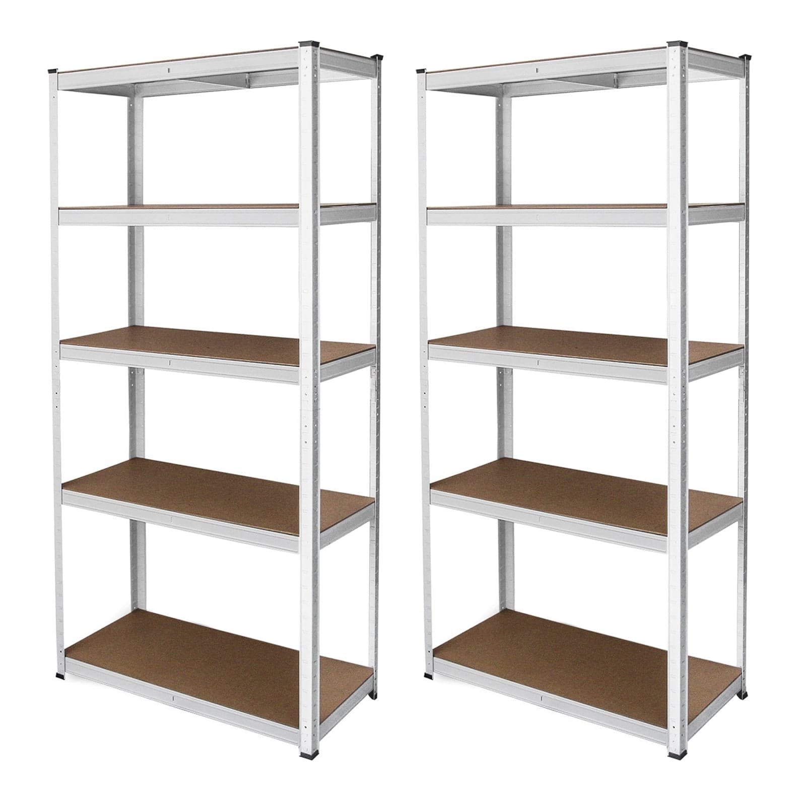 2 x valkoista hyllykköä 90 x 40 x 180
