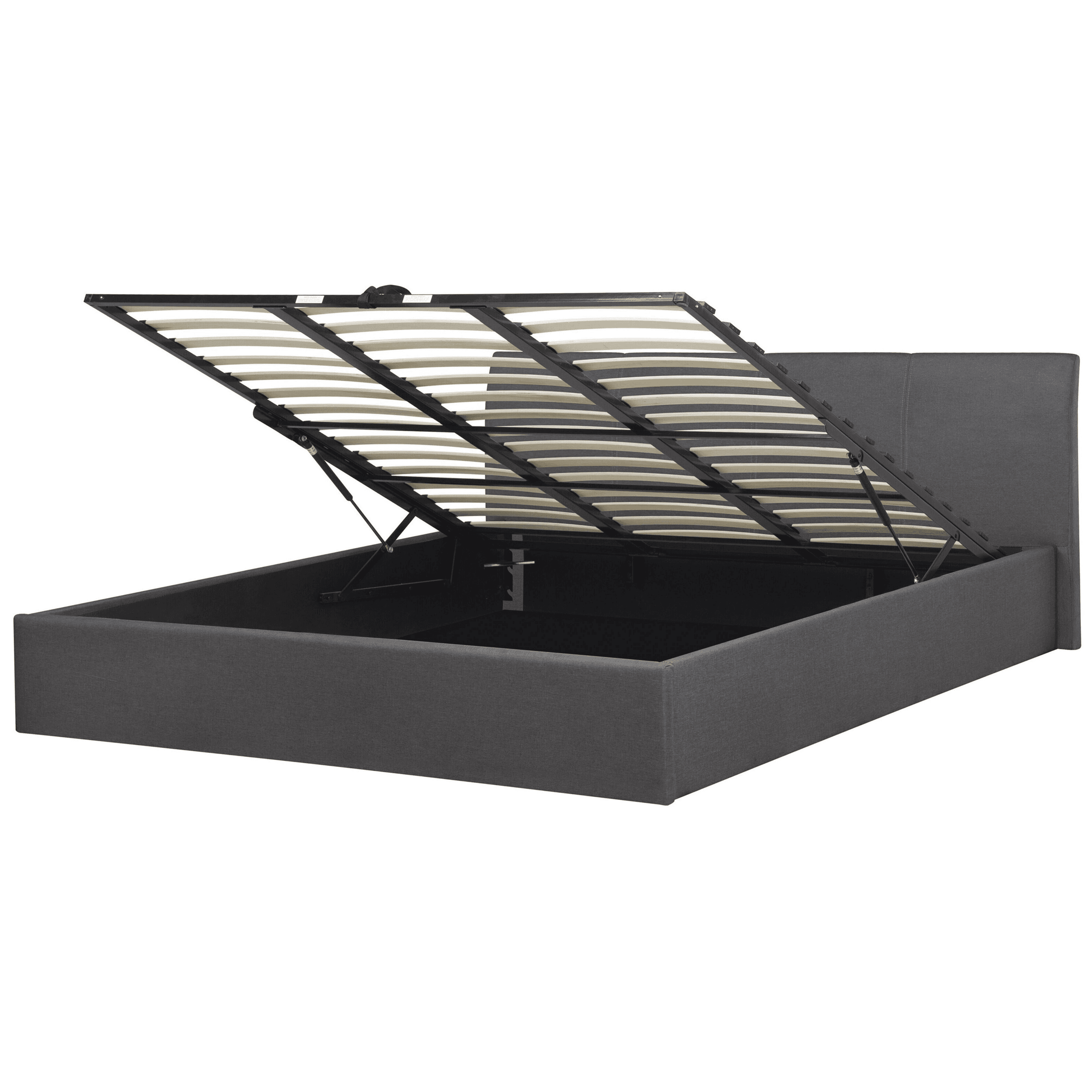 Sänky säilytystilalla kangas ORBEY 180 x 200 cm Harmaa