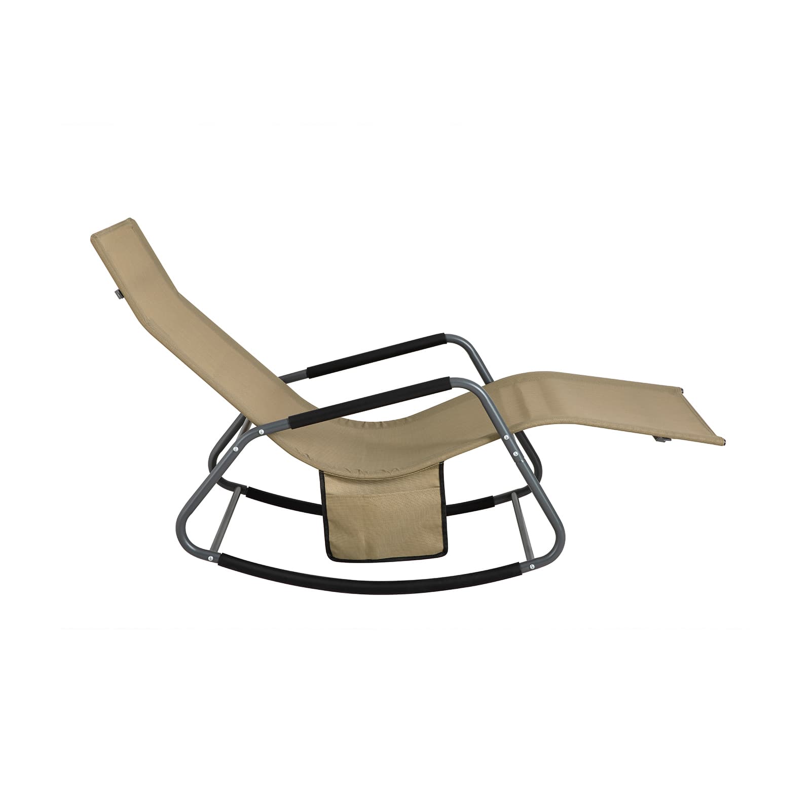 SoBuy Kestävät puutarhakeinutuoli OGS47-KA khaki