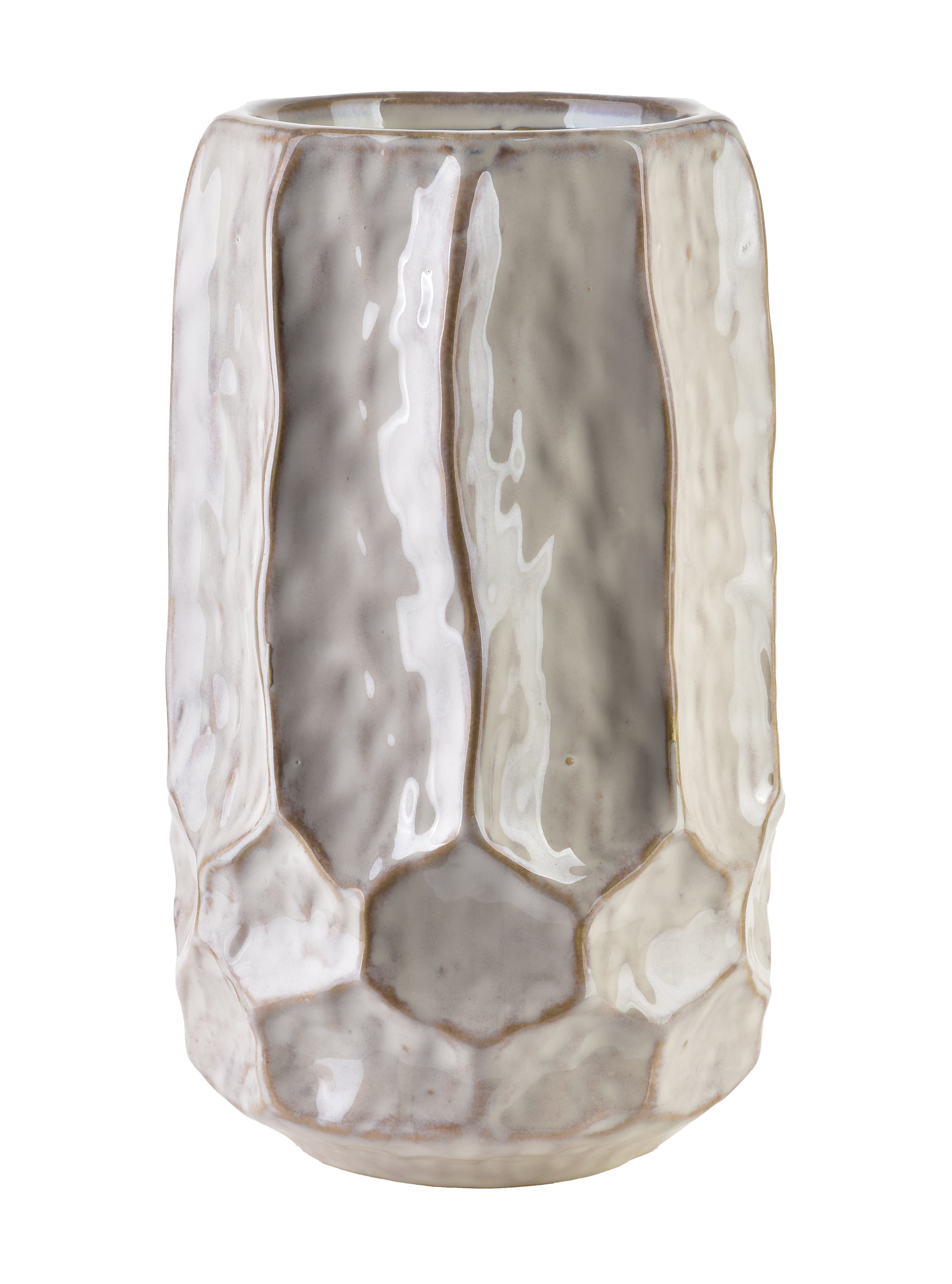 MONDEX keramiikkamaljakko, kohokuvioitu, 12 x 14 x 26 cm