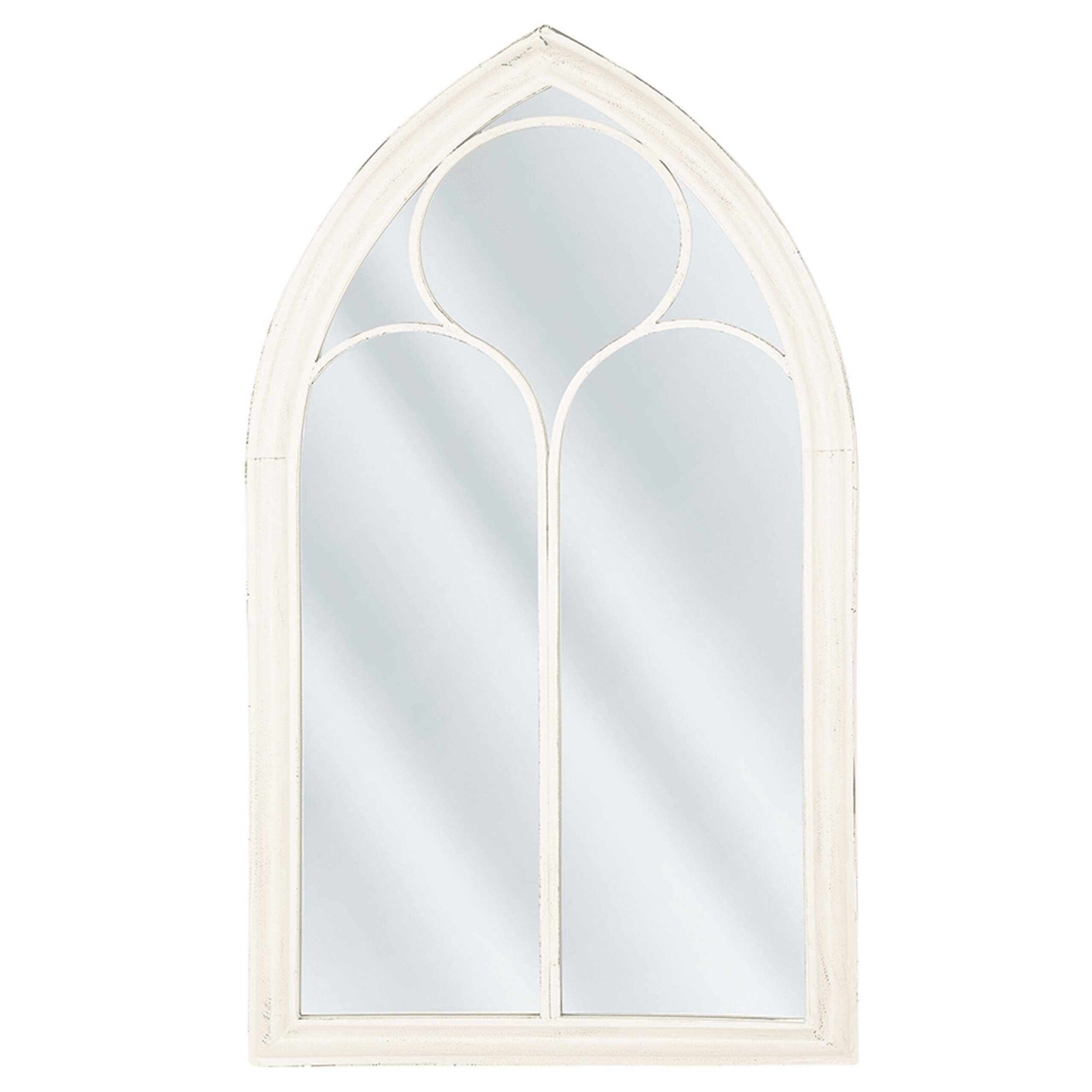 Seinäpeili TRELLY 62 cm 113 cm metalli Valkoinen