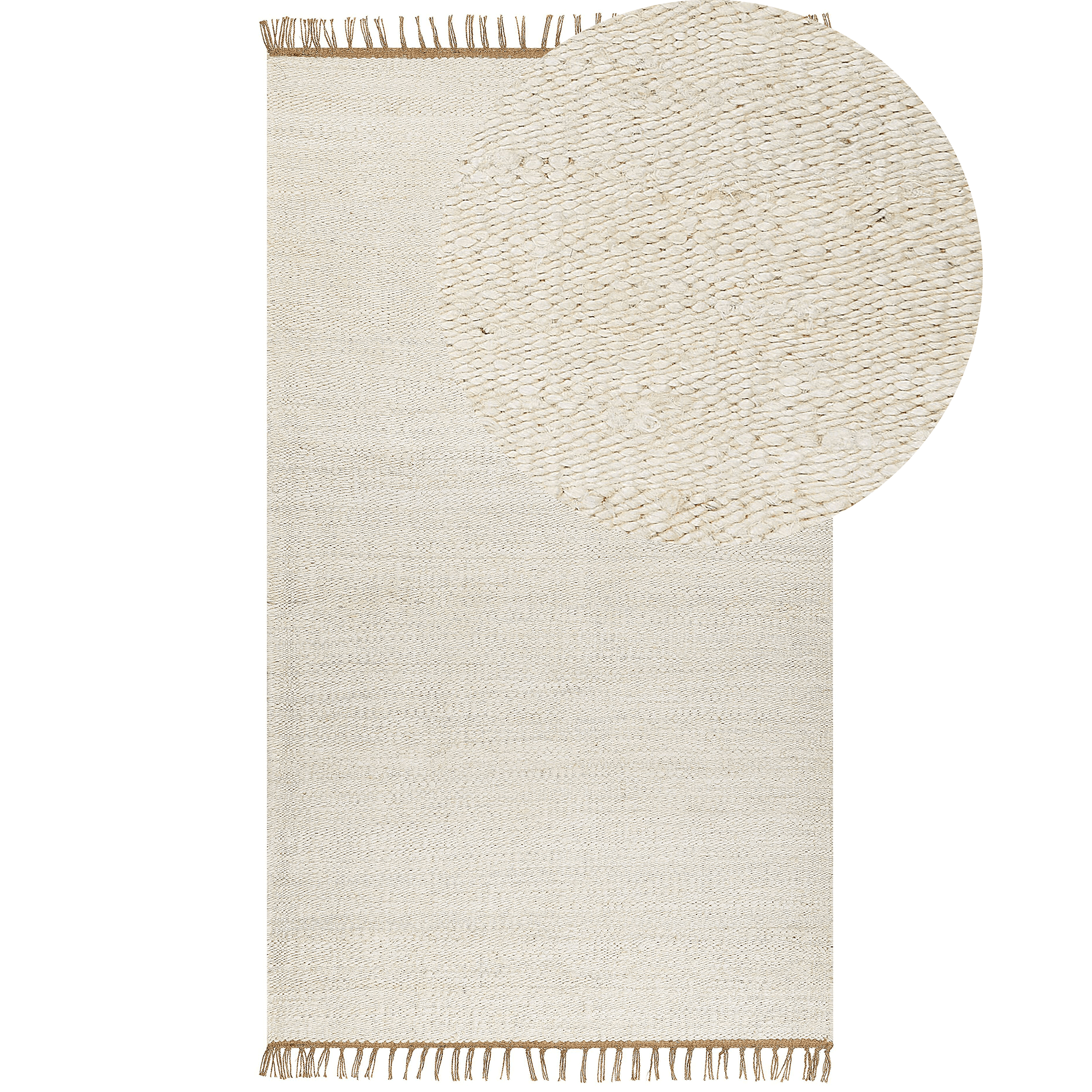 Matto LUNIA Vaaleanbeige 80 x 150 cm juutti