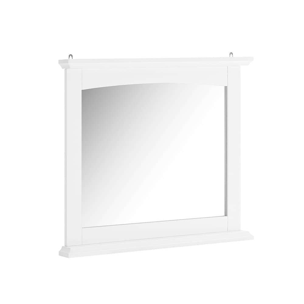 SoBuy Seinäkaappi 60x6x535 cm mdf lasi peili hylly valkoinen BZR212-W