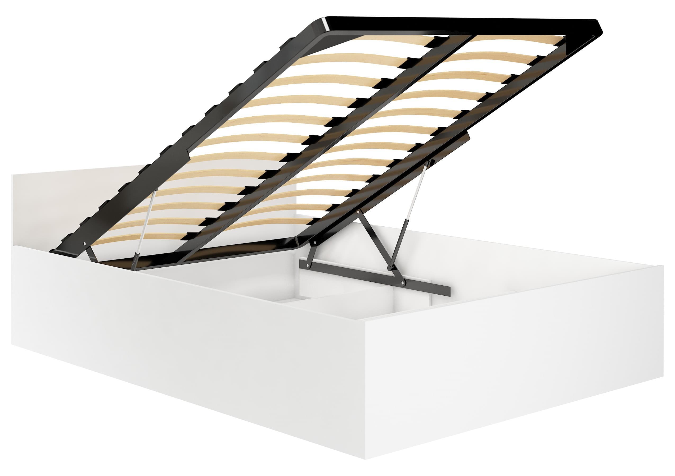 Akord Säädettävä Sänky Oskrzynia Sälepohjalla Valkoinen 200x120x68