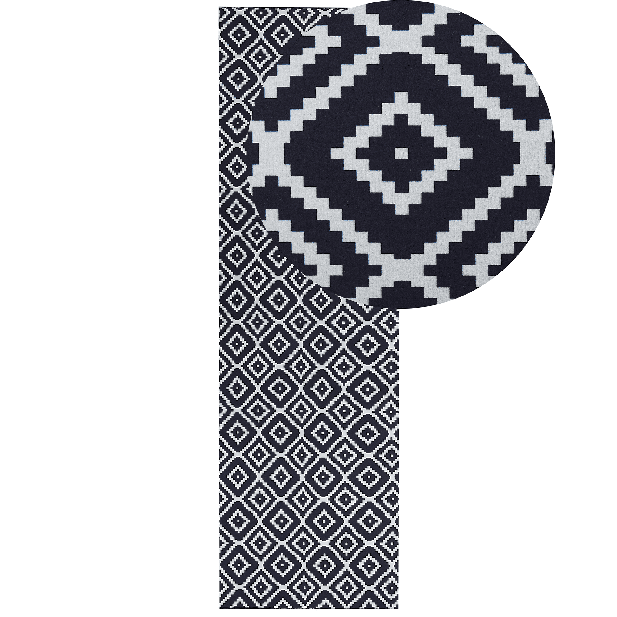 Matto KARUNGAL Musta 60 x 200 cm