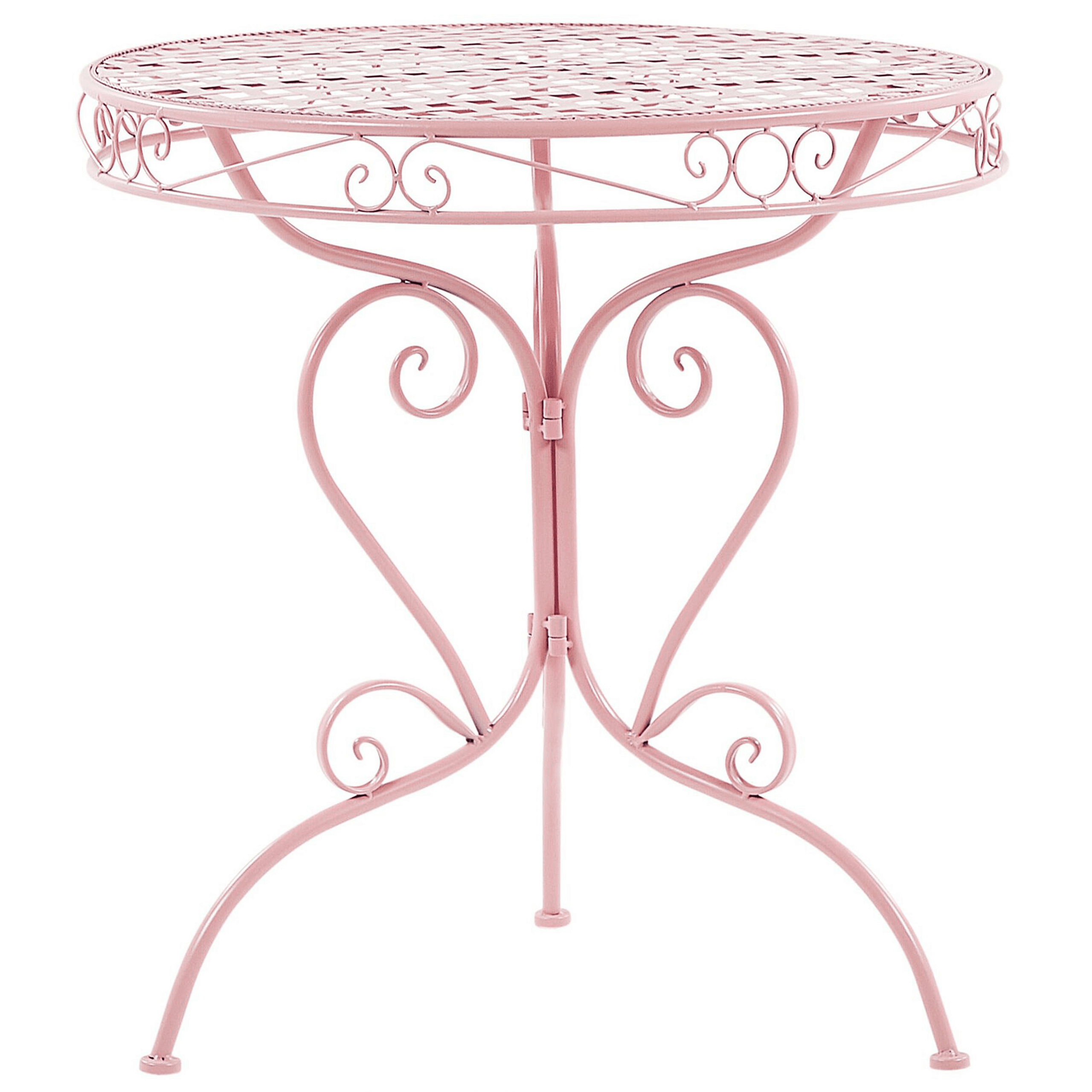 Bistropöytä ALBINIA 70 cm 70 cm metalli Vaaleanpunainen
