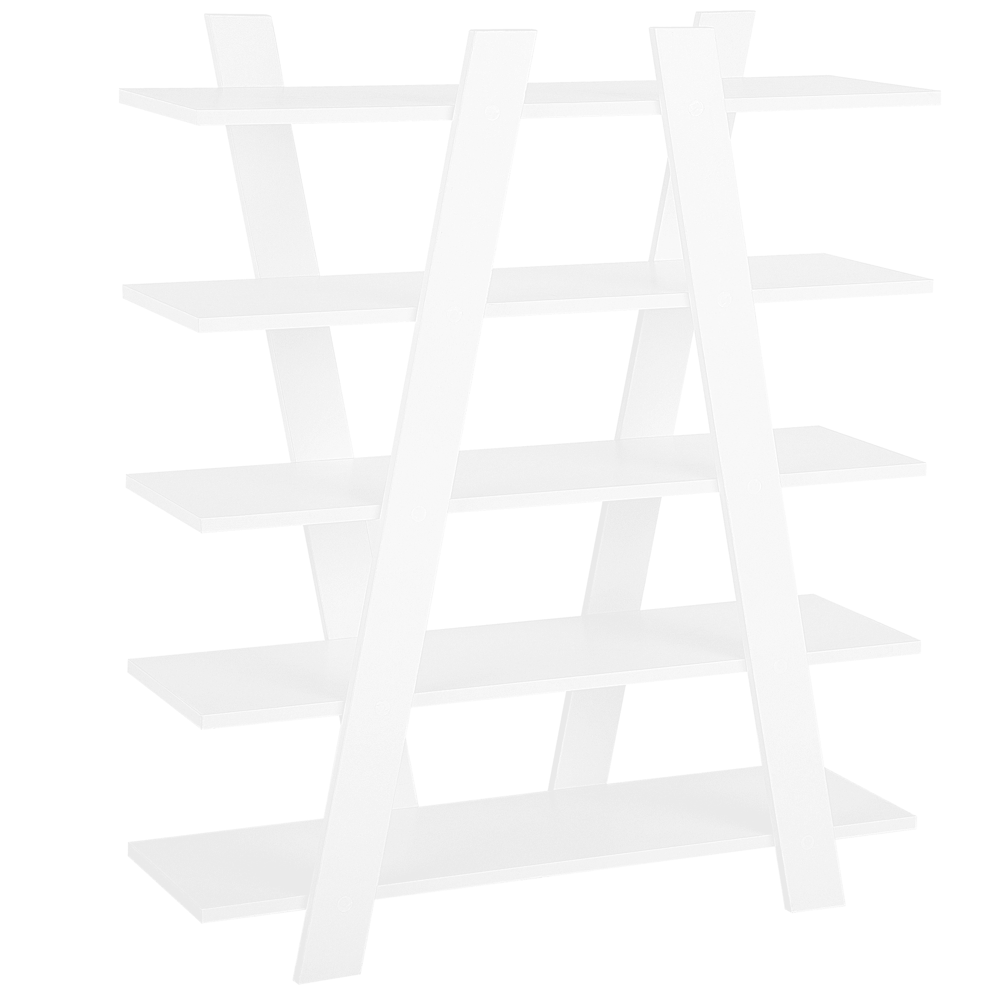 Kirjahylly 5-tasoinen ESCALANTE 116 cm Valkoinen